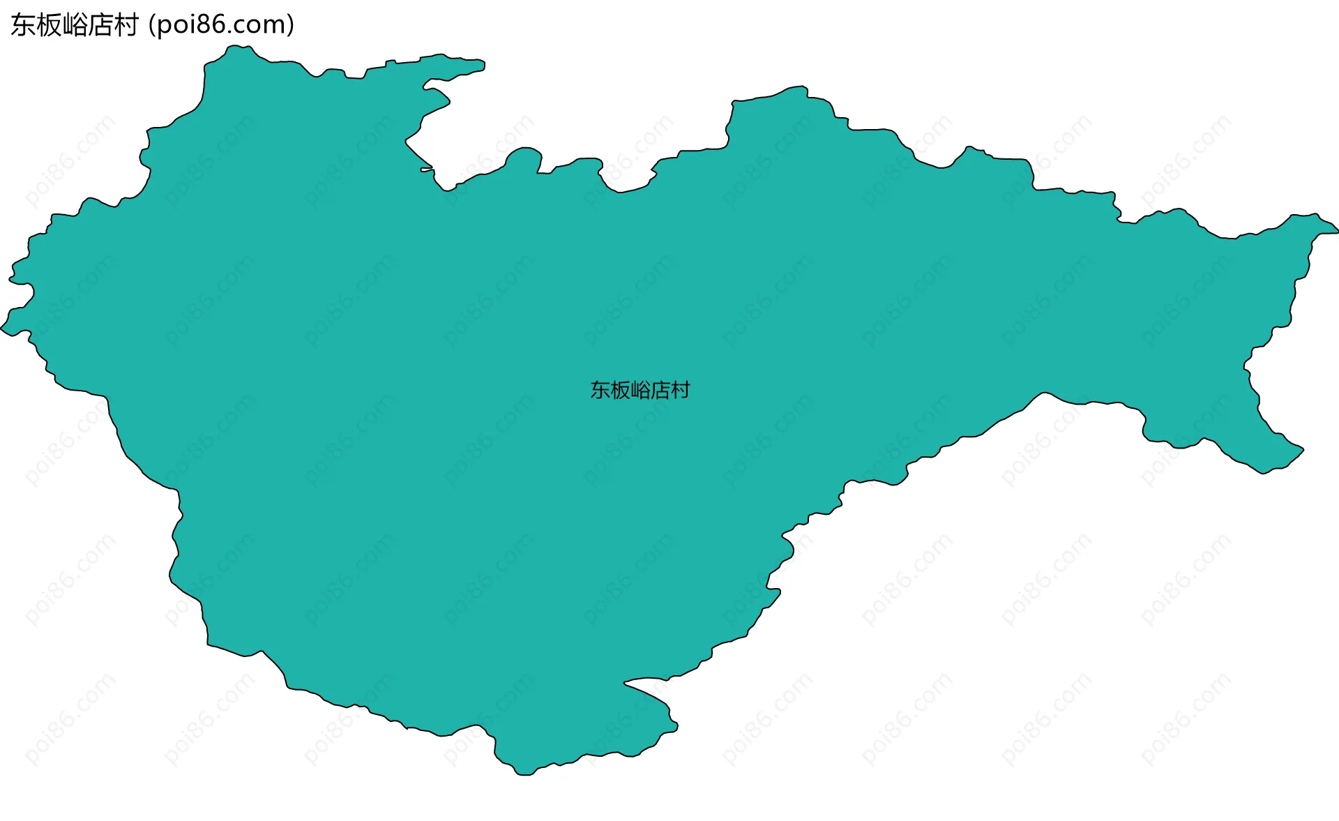 东板峪店村边界地图