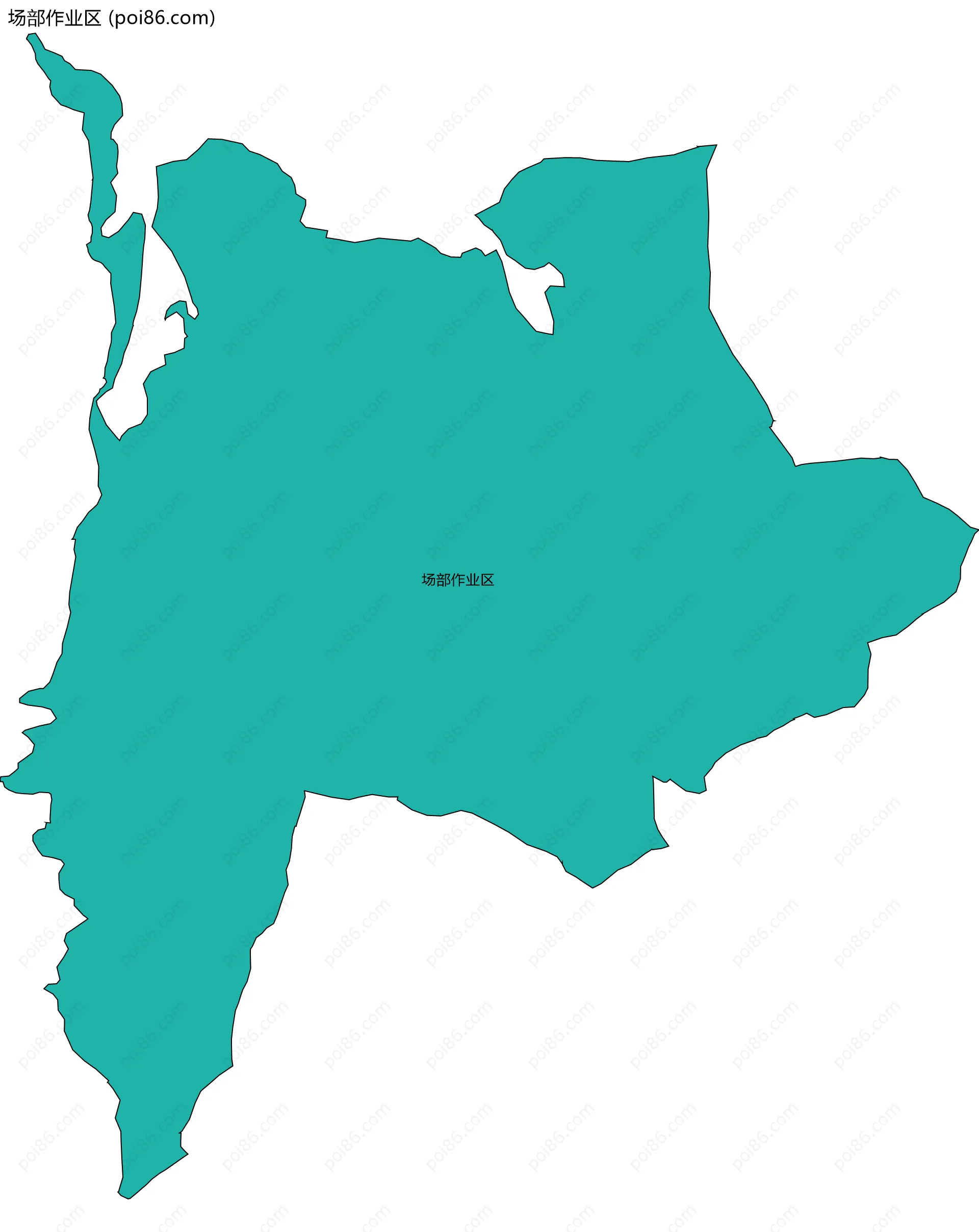 场部作业区边界地图