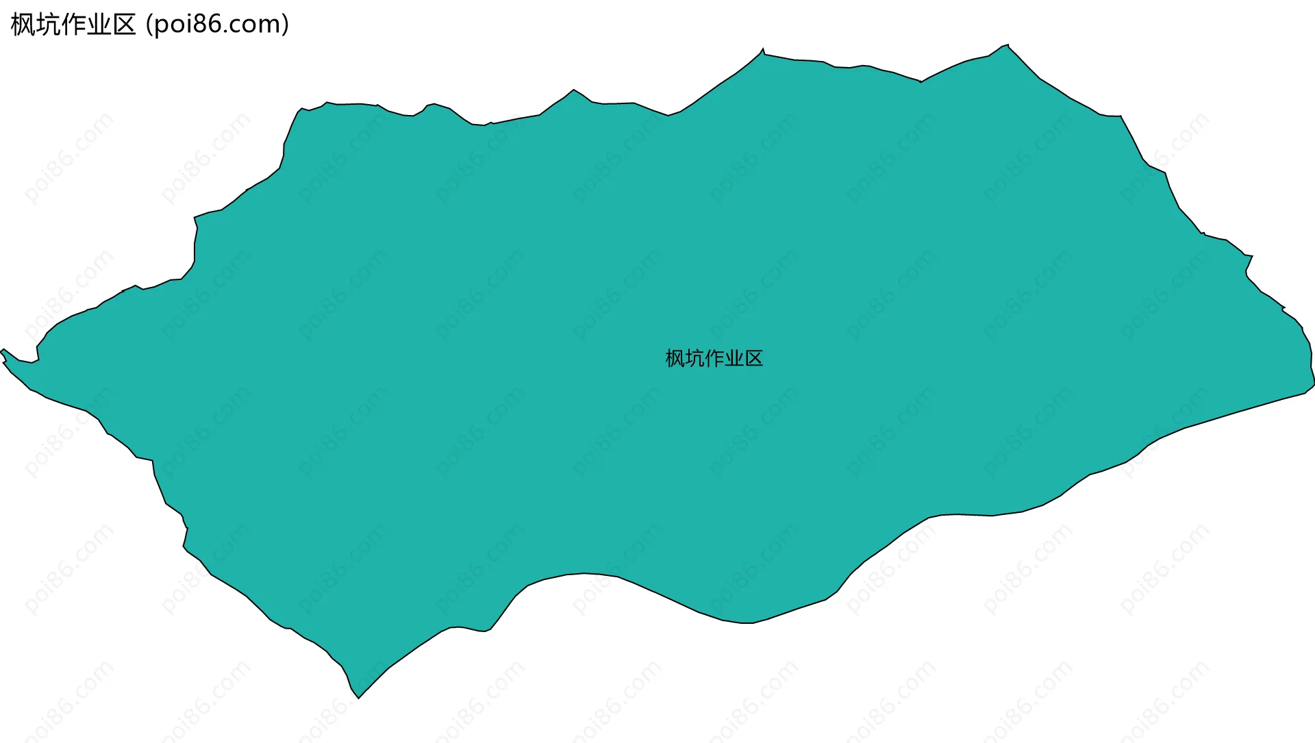 枫坑作业区边界地图