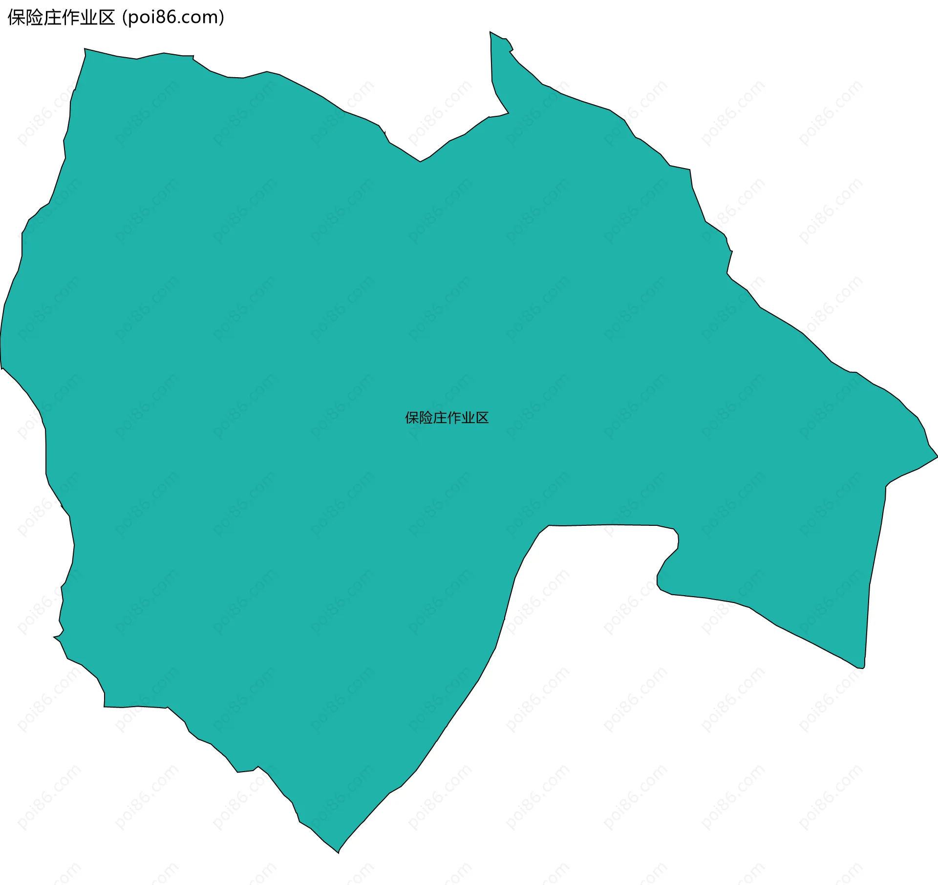 保险庄作业区边界地图