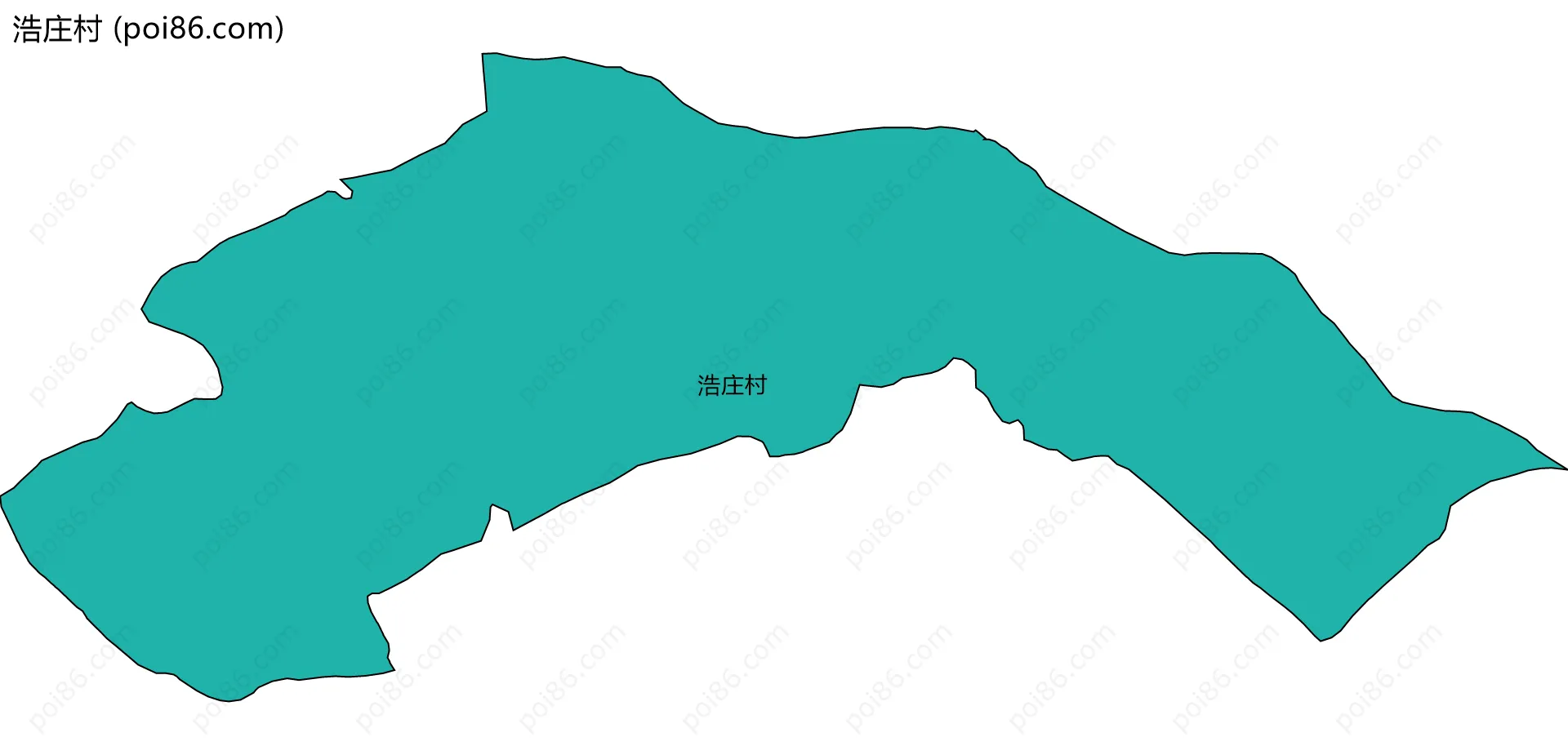 浩庄村边界地图