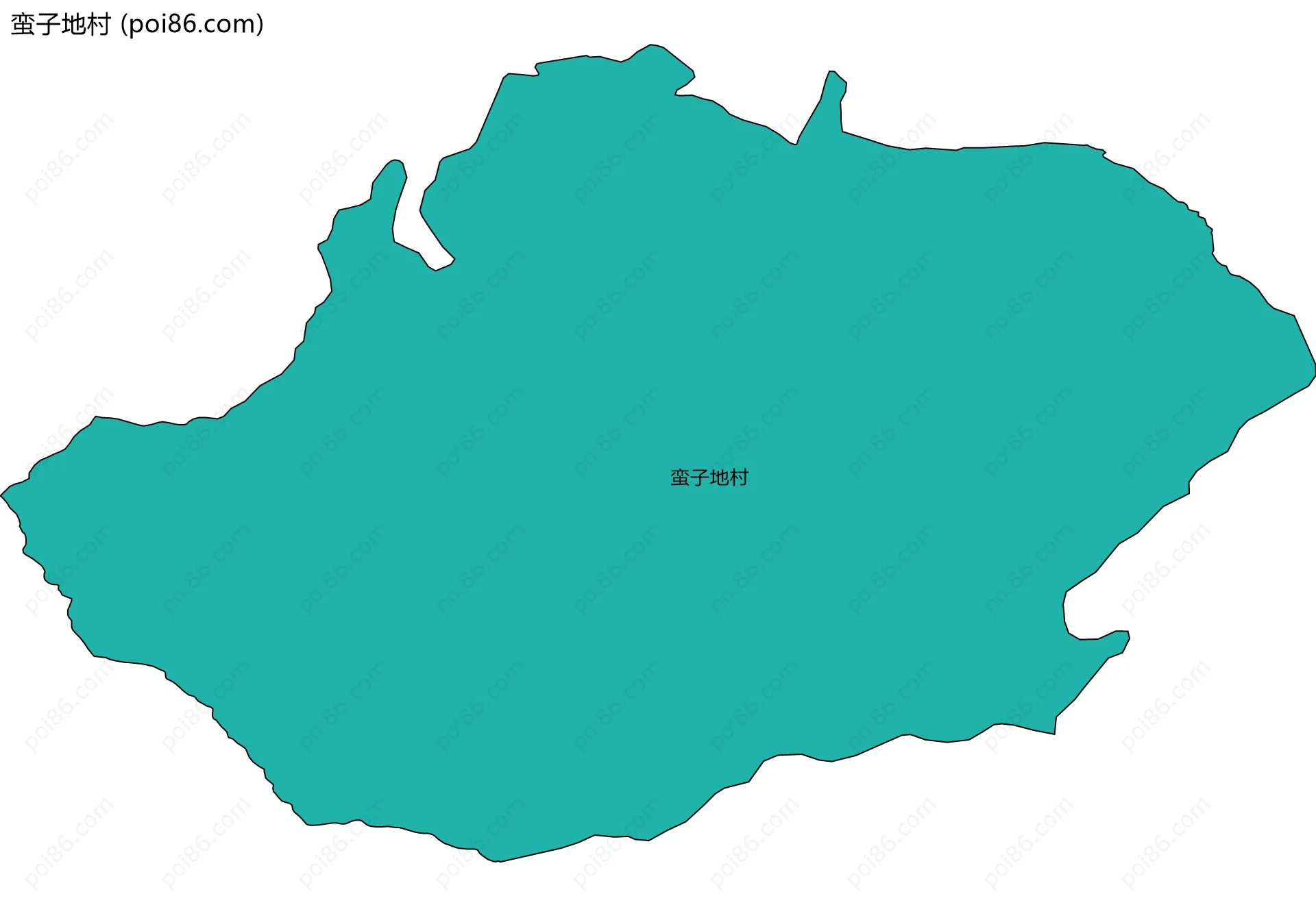 蛮子地村边界地图