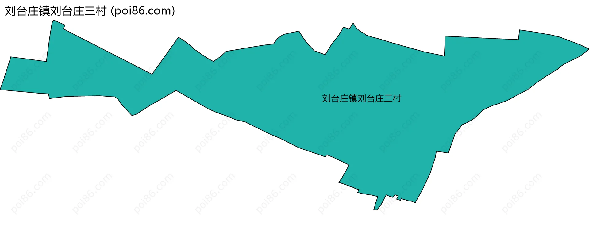刘台庄镇刘台庄三村边界地图