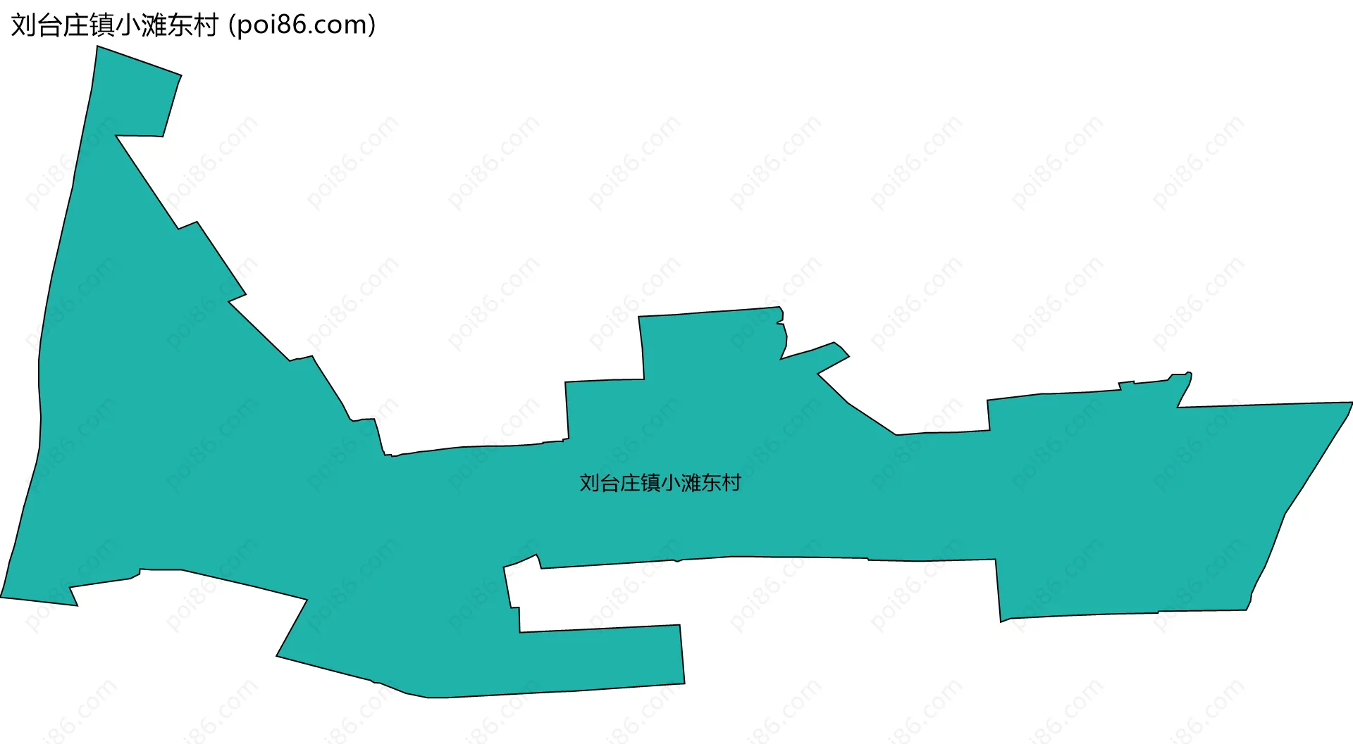 刘台庄镇小滩东村边界地图