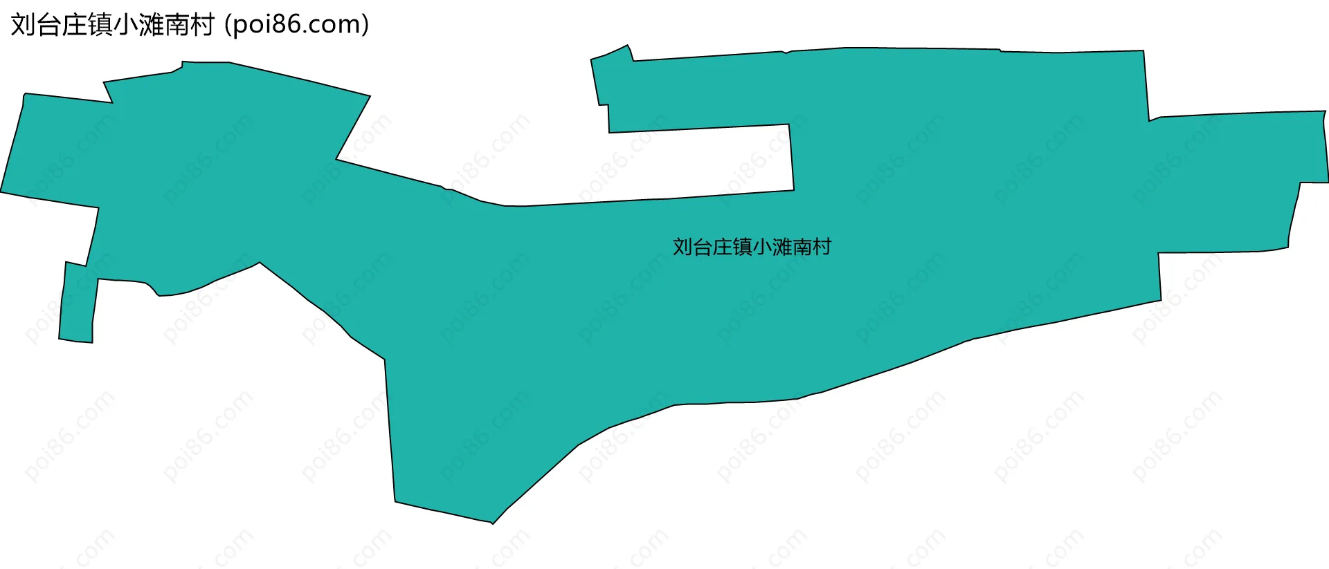 刘台庄镇小滩南村边界地图