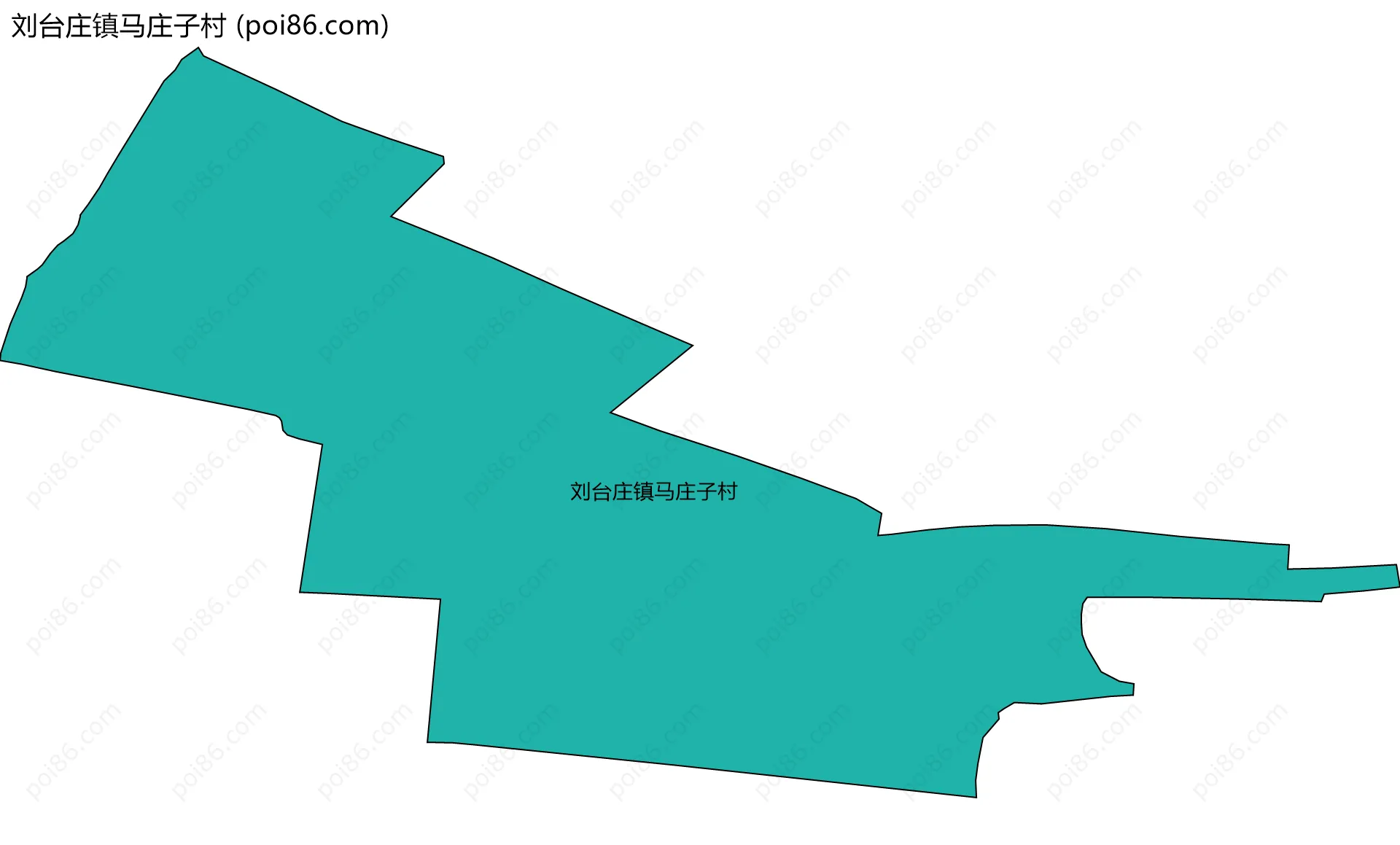 刘台庄镇马庄子村边界地图
