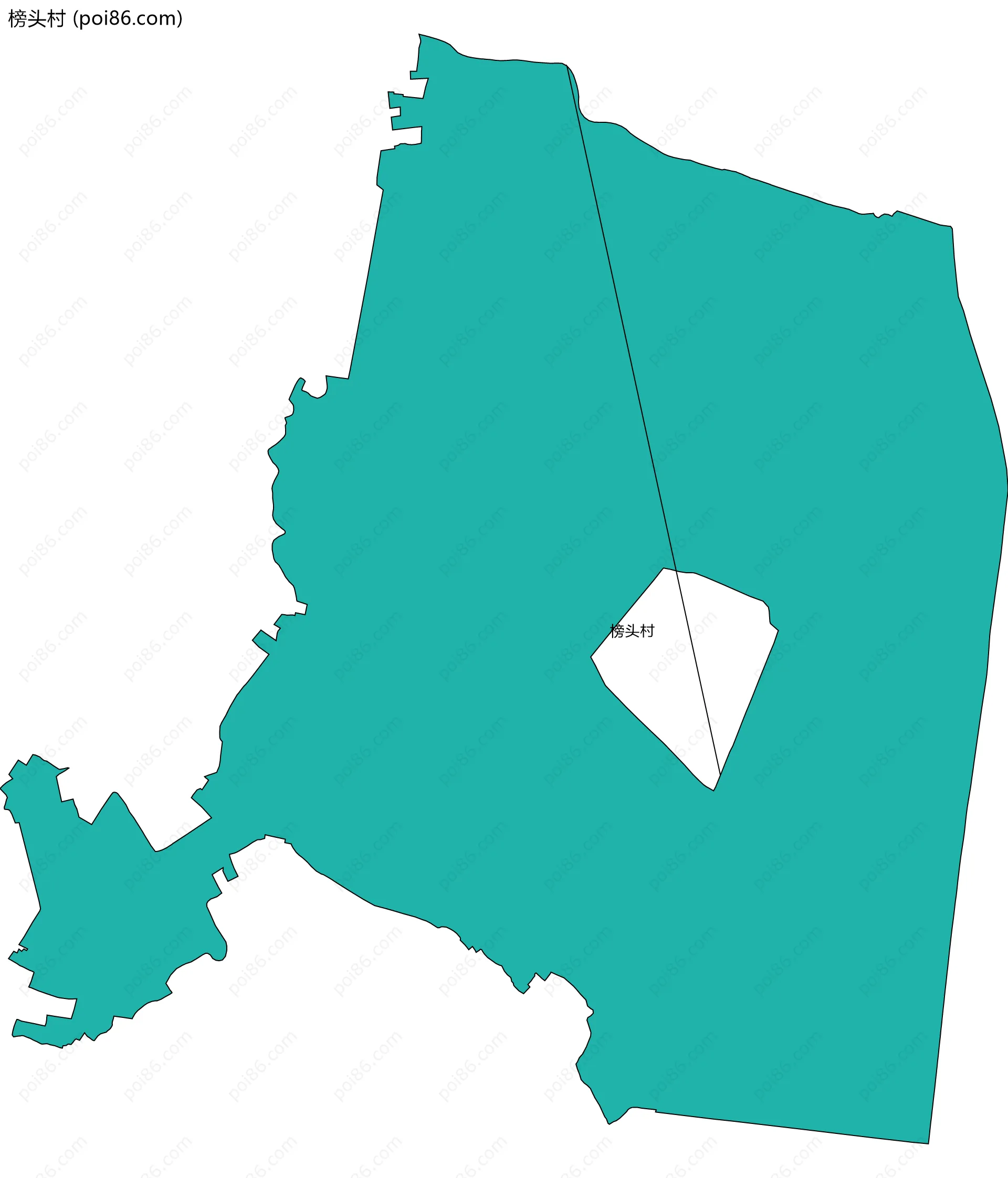 榜头村边界地图