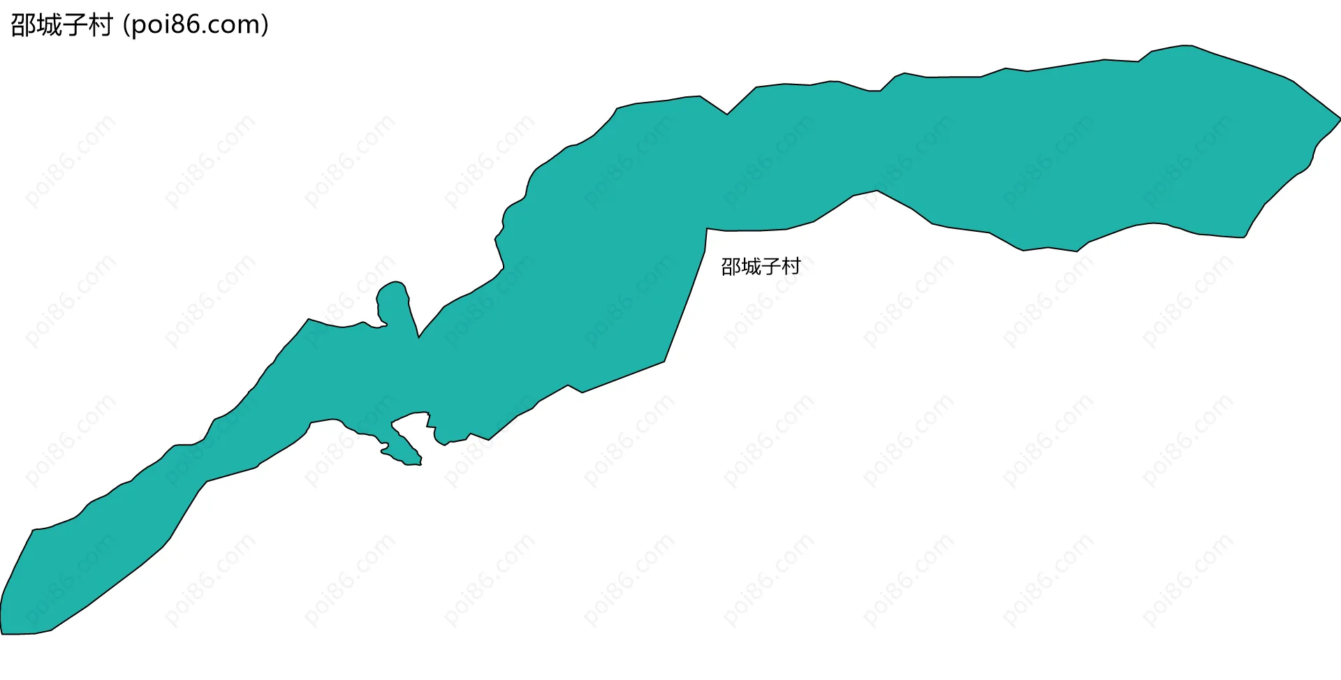 邵城子村边界地图