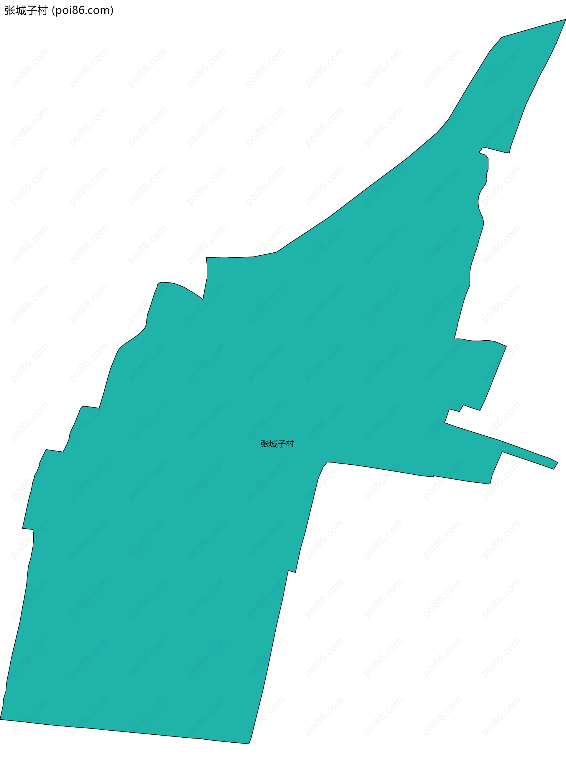 张城子村边界地图