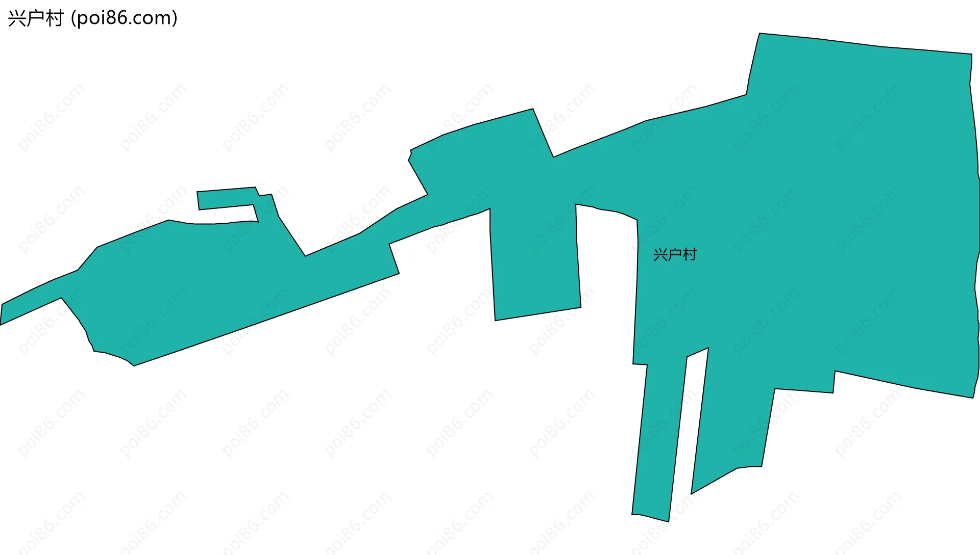 兴户村边界地图