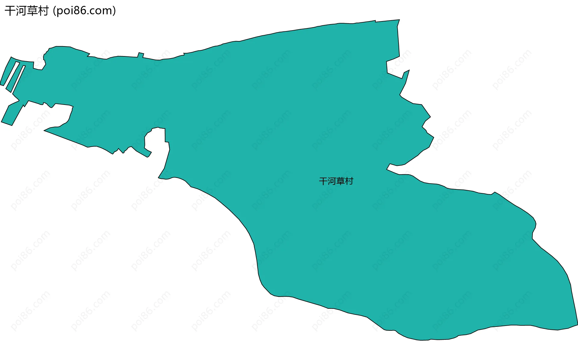 干河草村边界地图