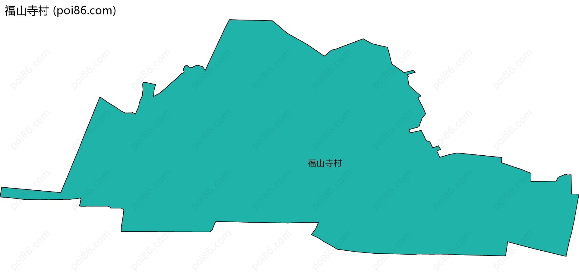 福山寺村边界地图