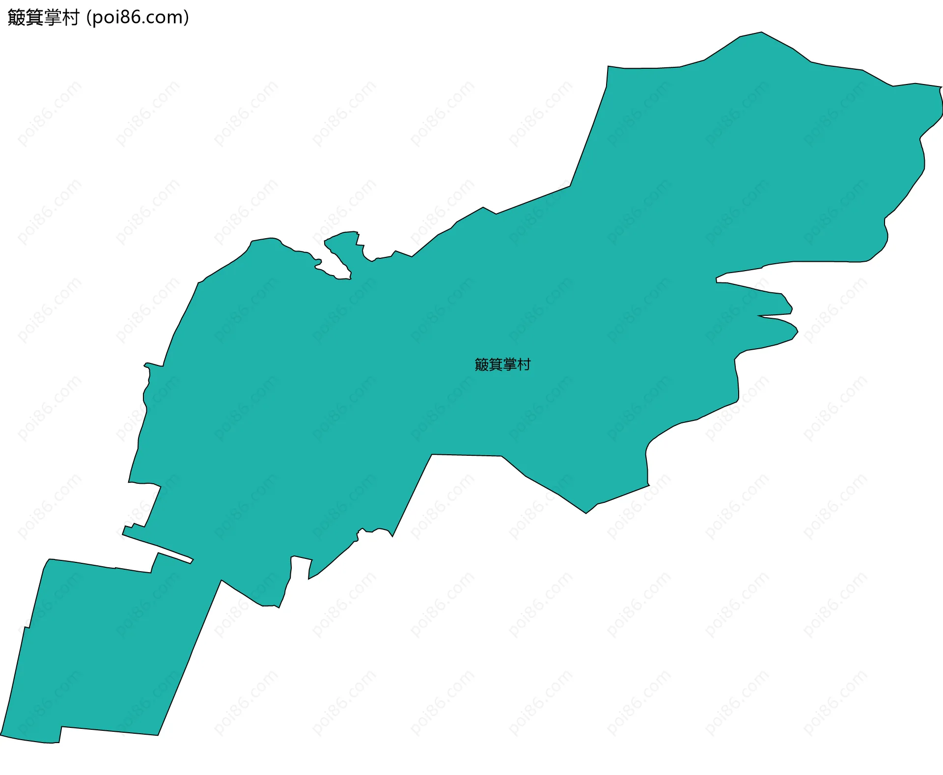 簸箕掌村边界地图