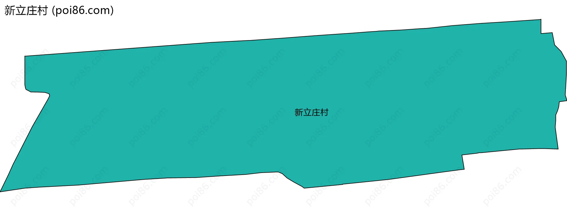 新立庄村边界地图