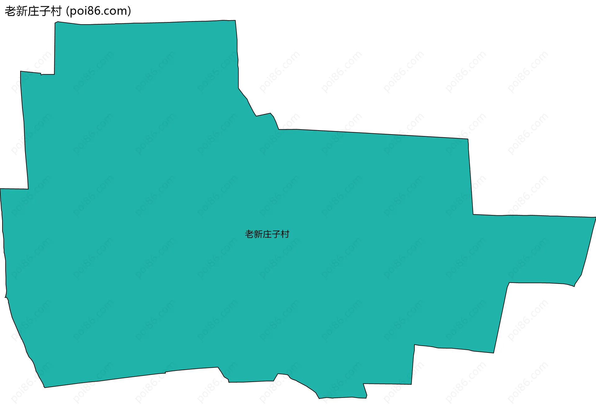 老新庄子村边界地图