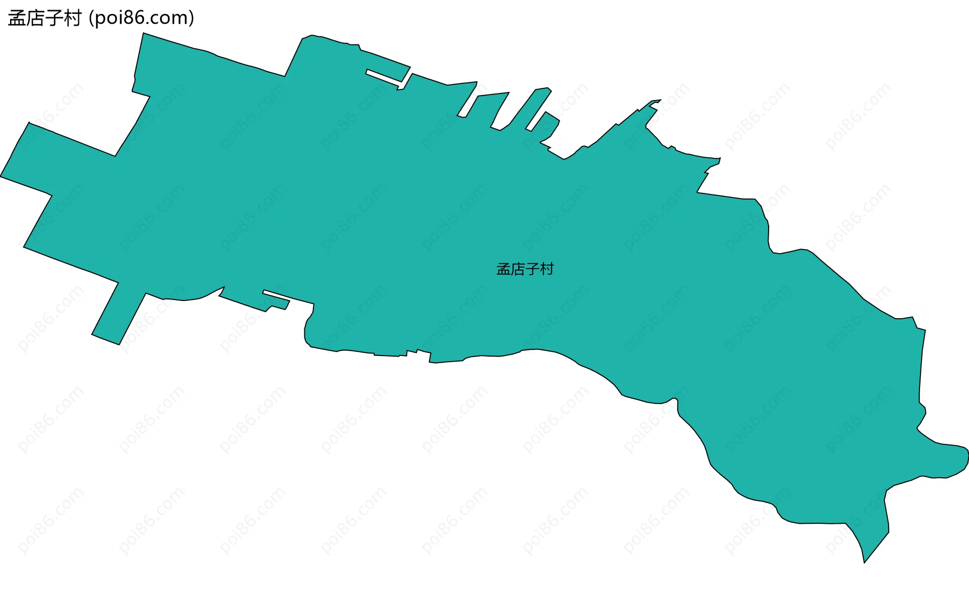 孟店子村边界地图