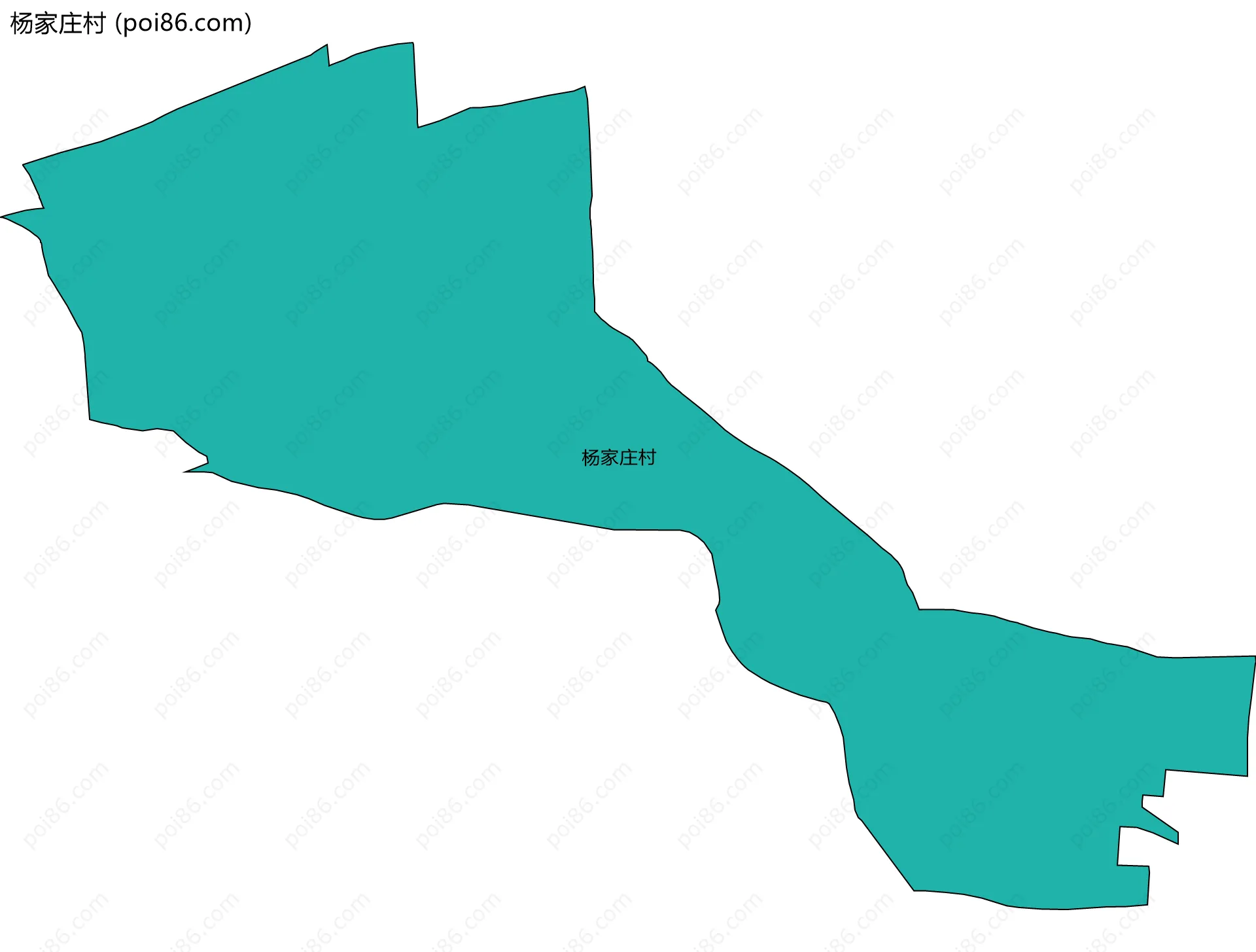 杨家庄村边界地图