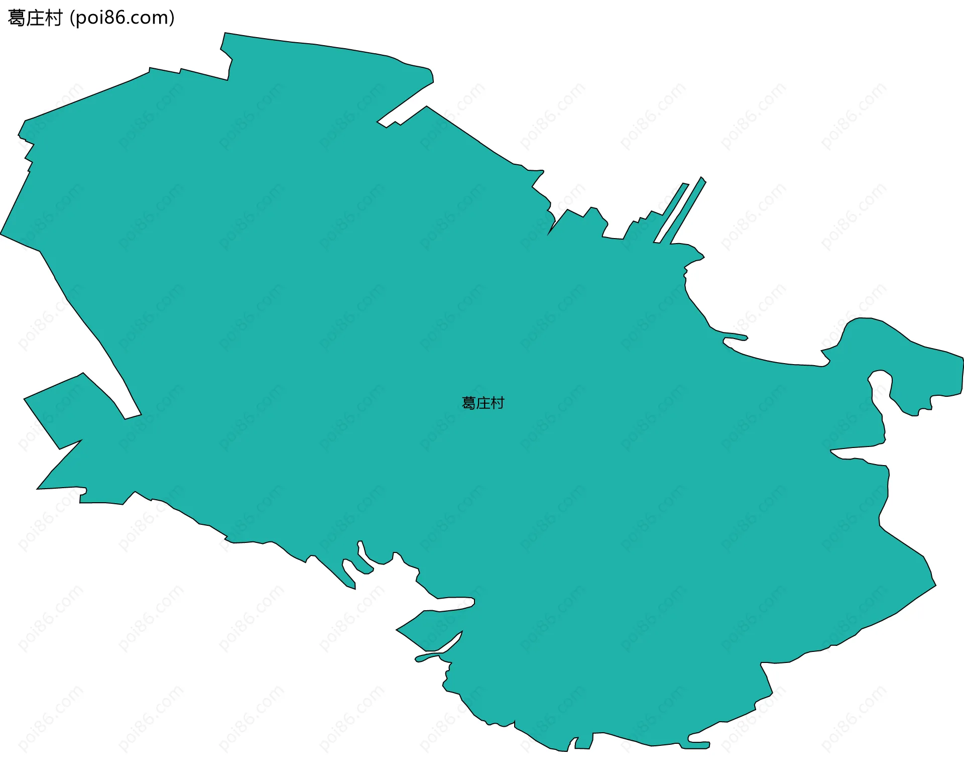 葛庄村边界地图