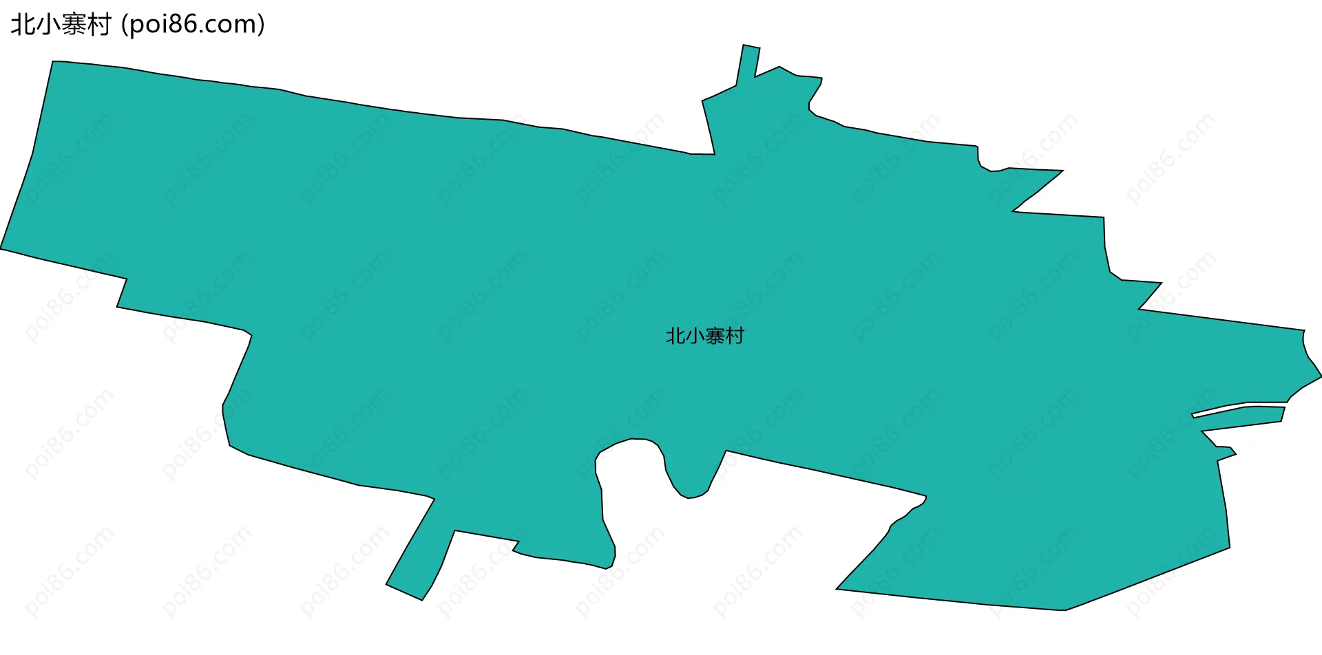 北小寨村边界地图