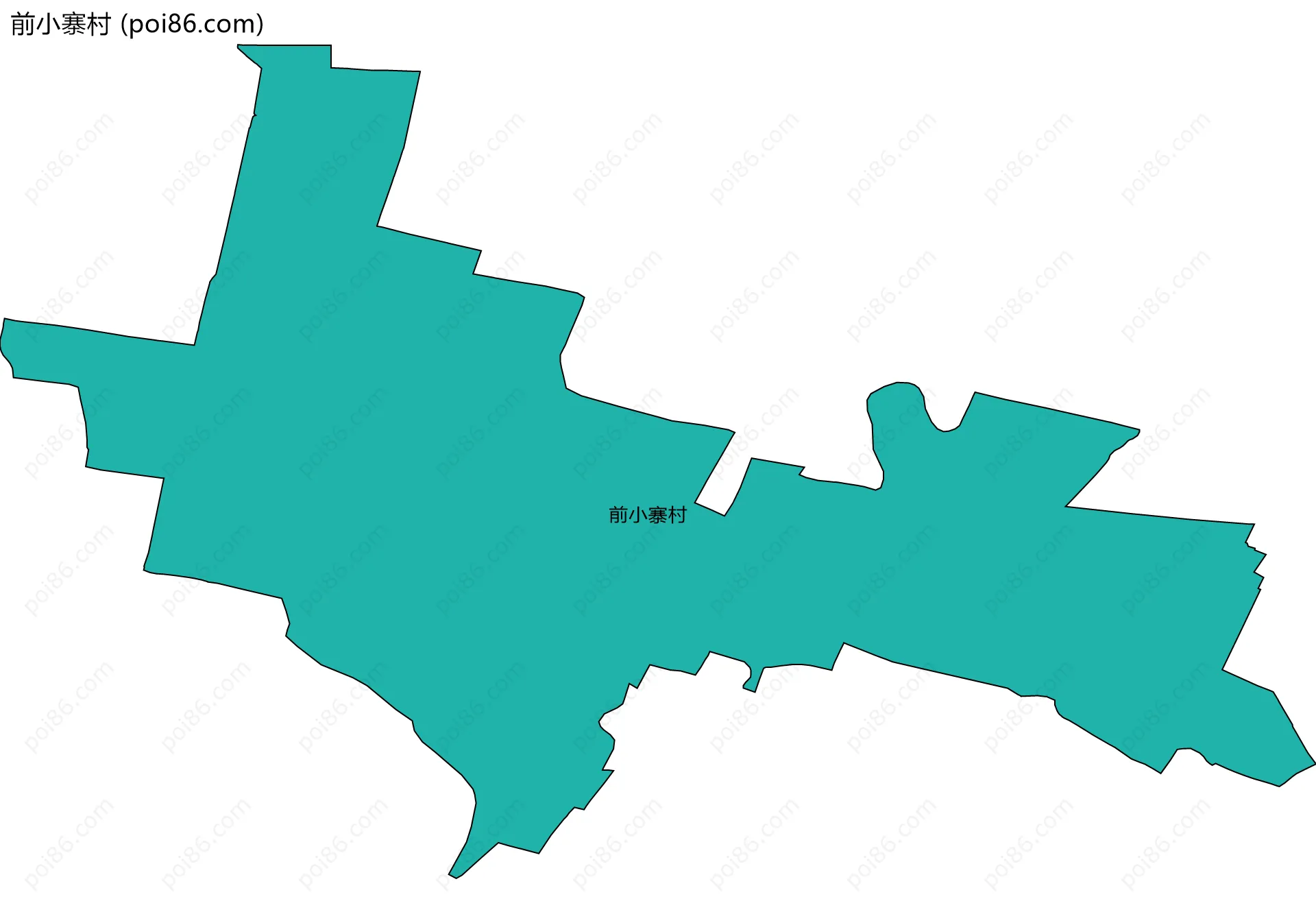 前小寨村边界地图