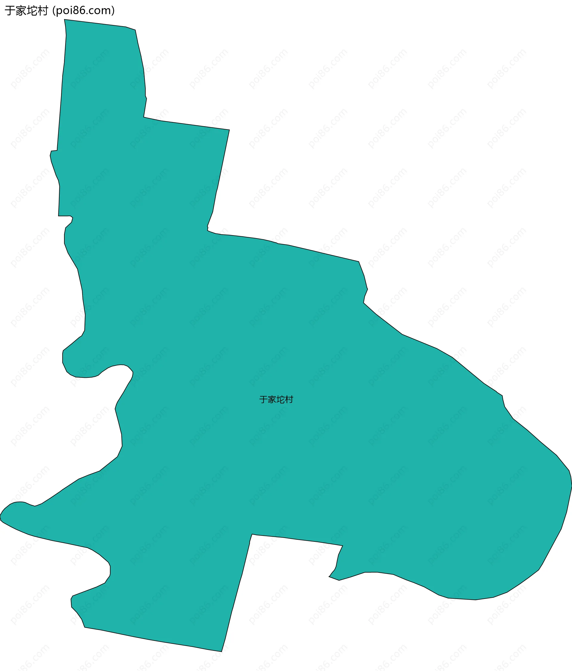 于家坨村边界地图