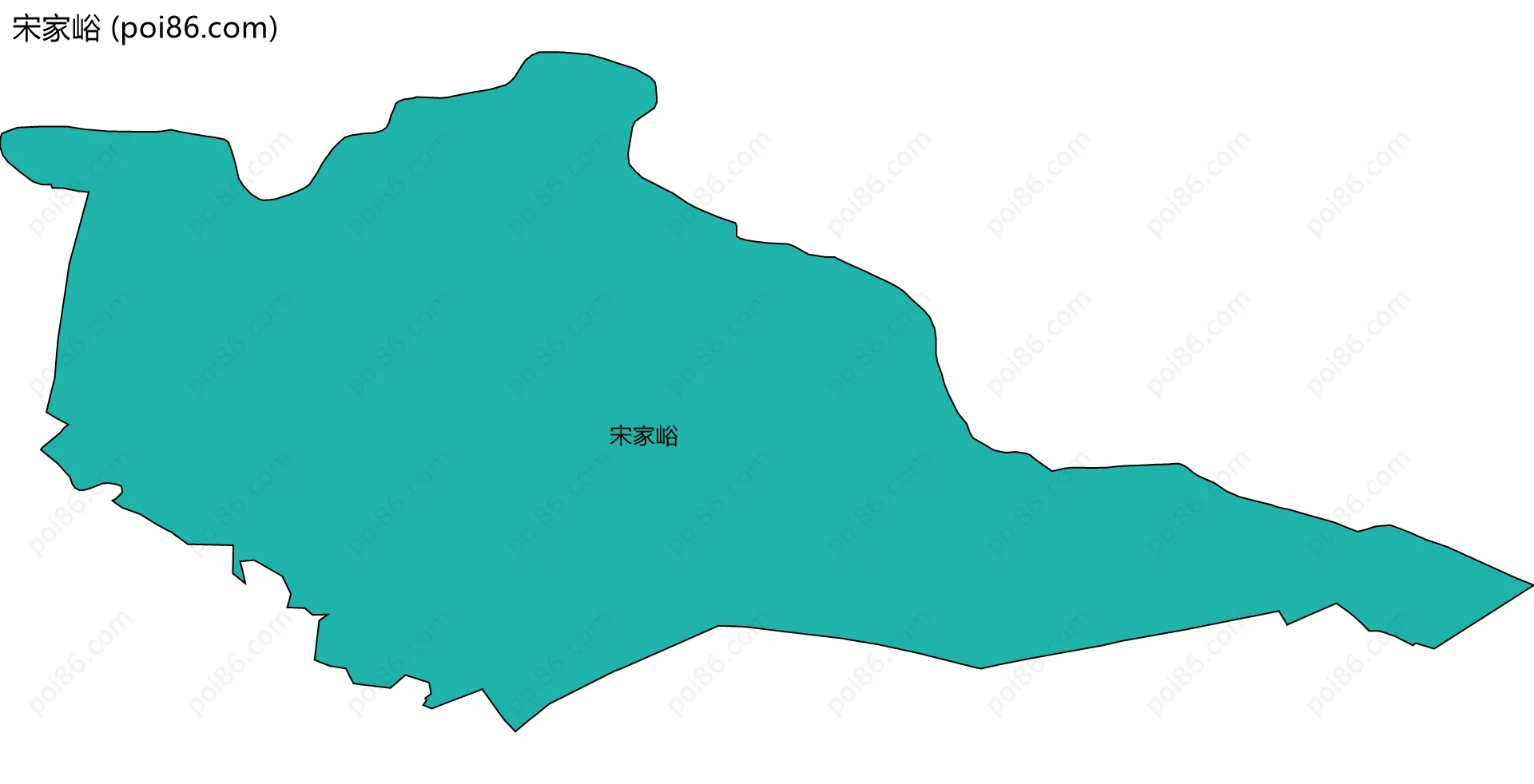 宋家峪边界地图