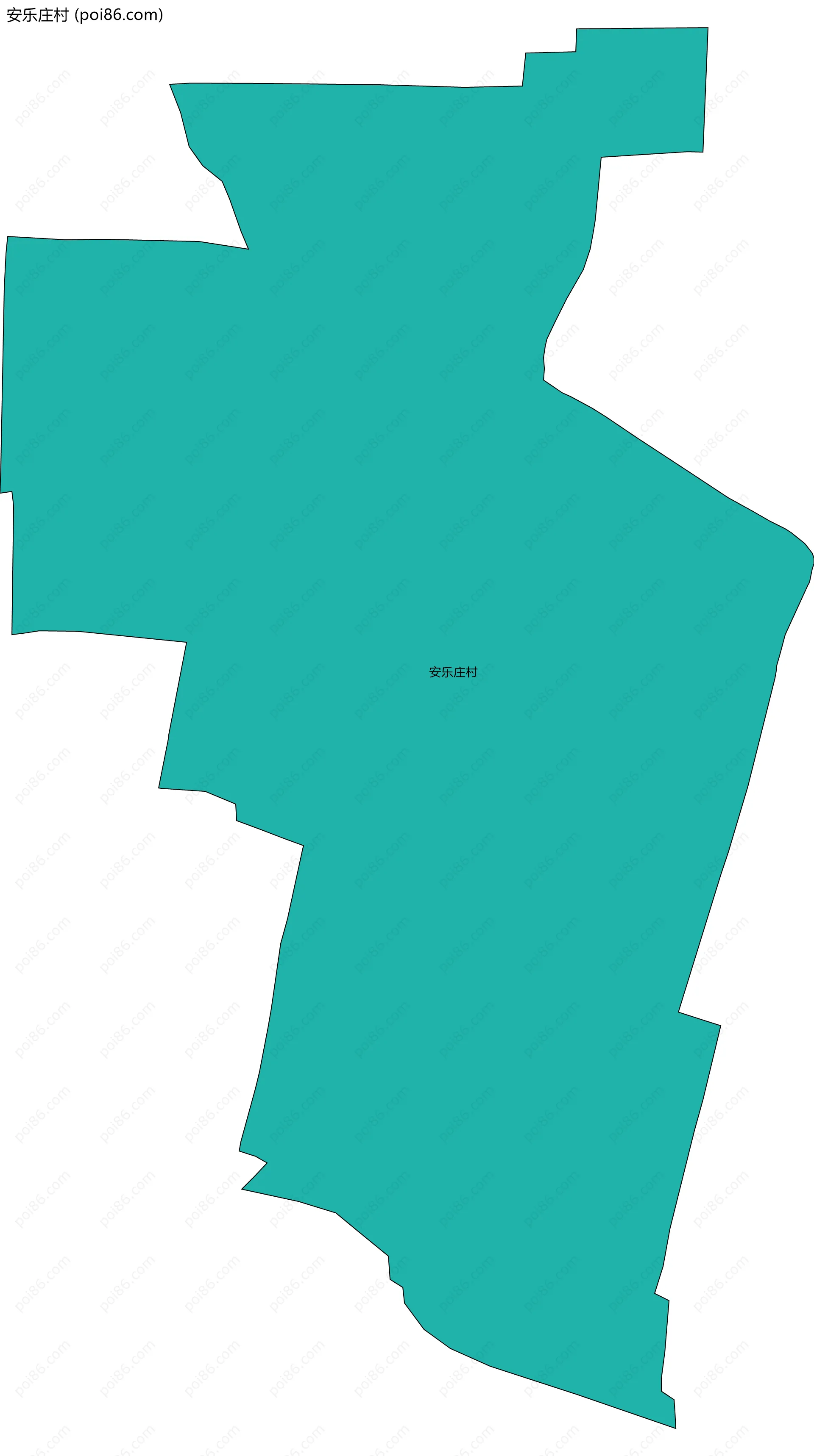 安乐庄村边界地图