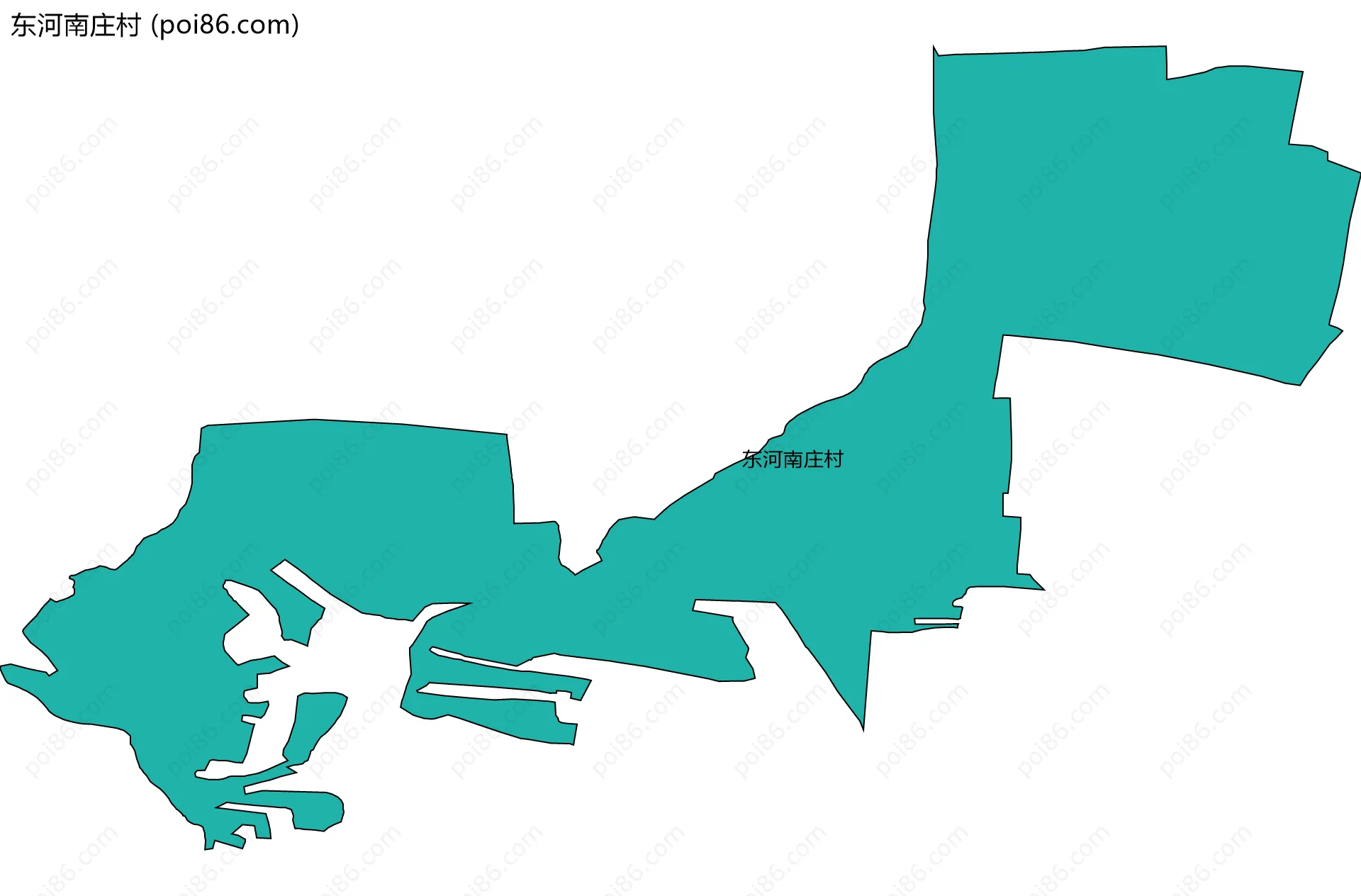 东河南庄村边界地图