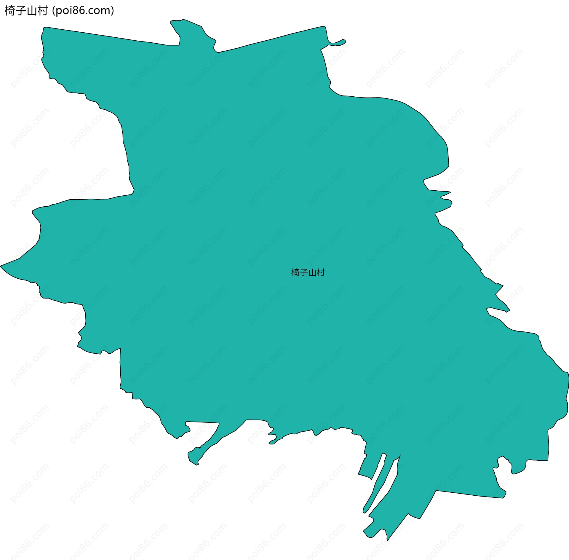 椅子山村边界地图