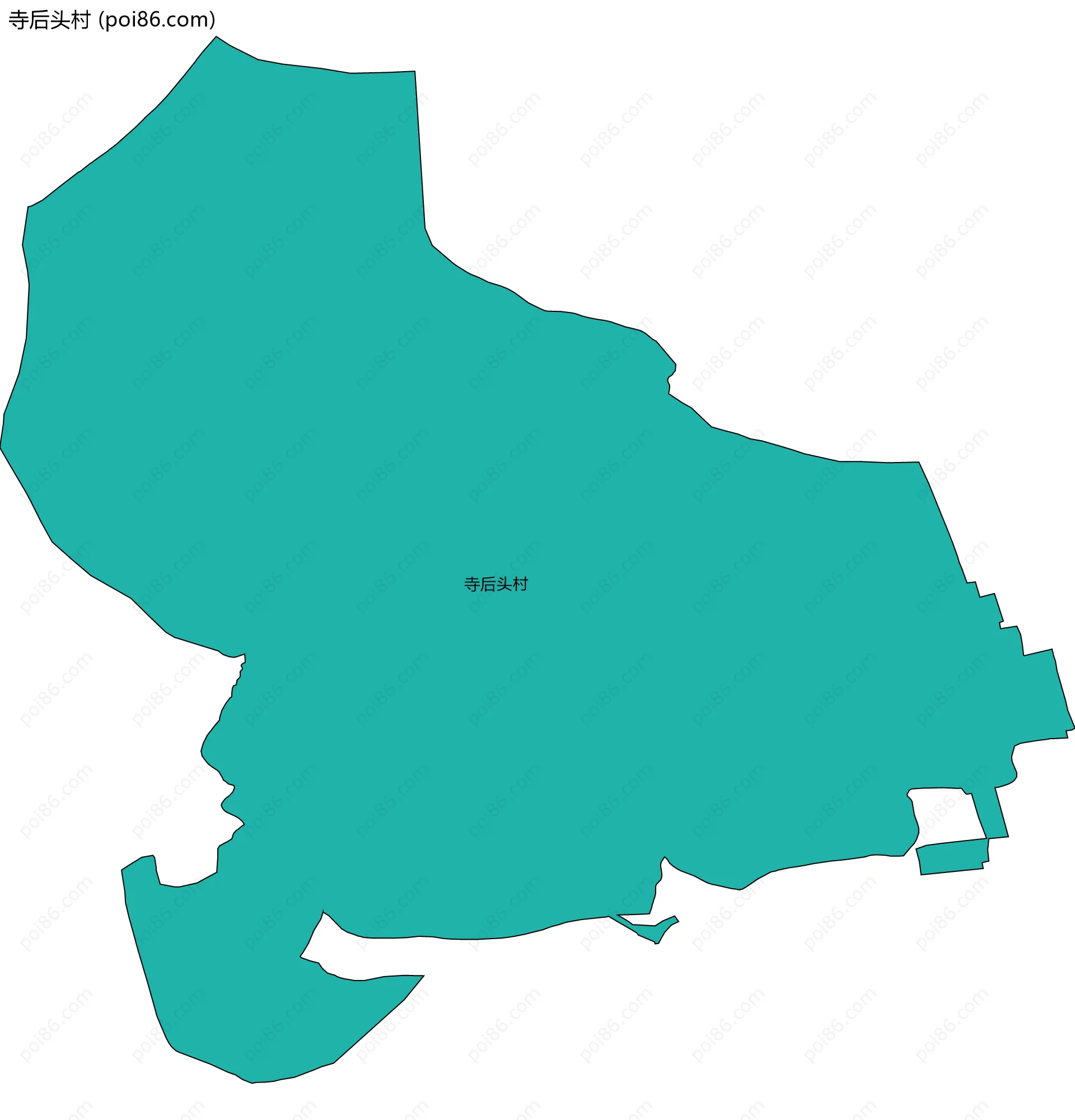 寺后头村边界地图