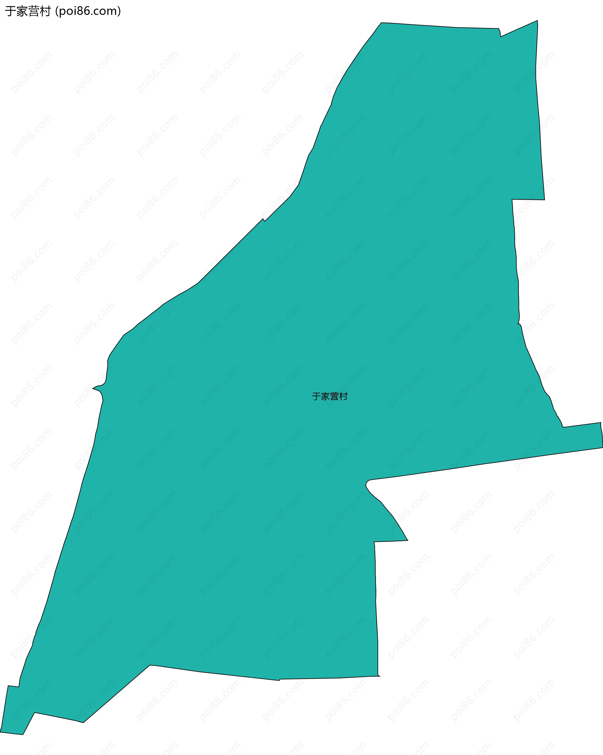 于家营村边界地图