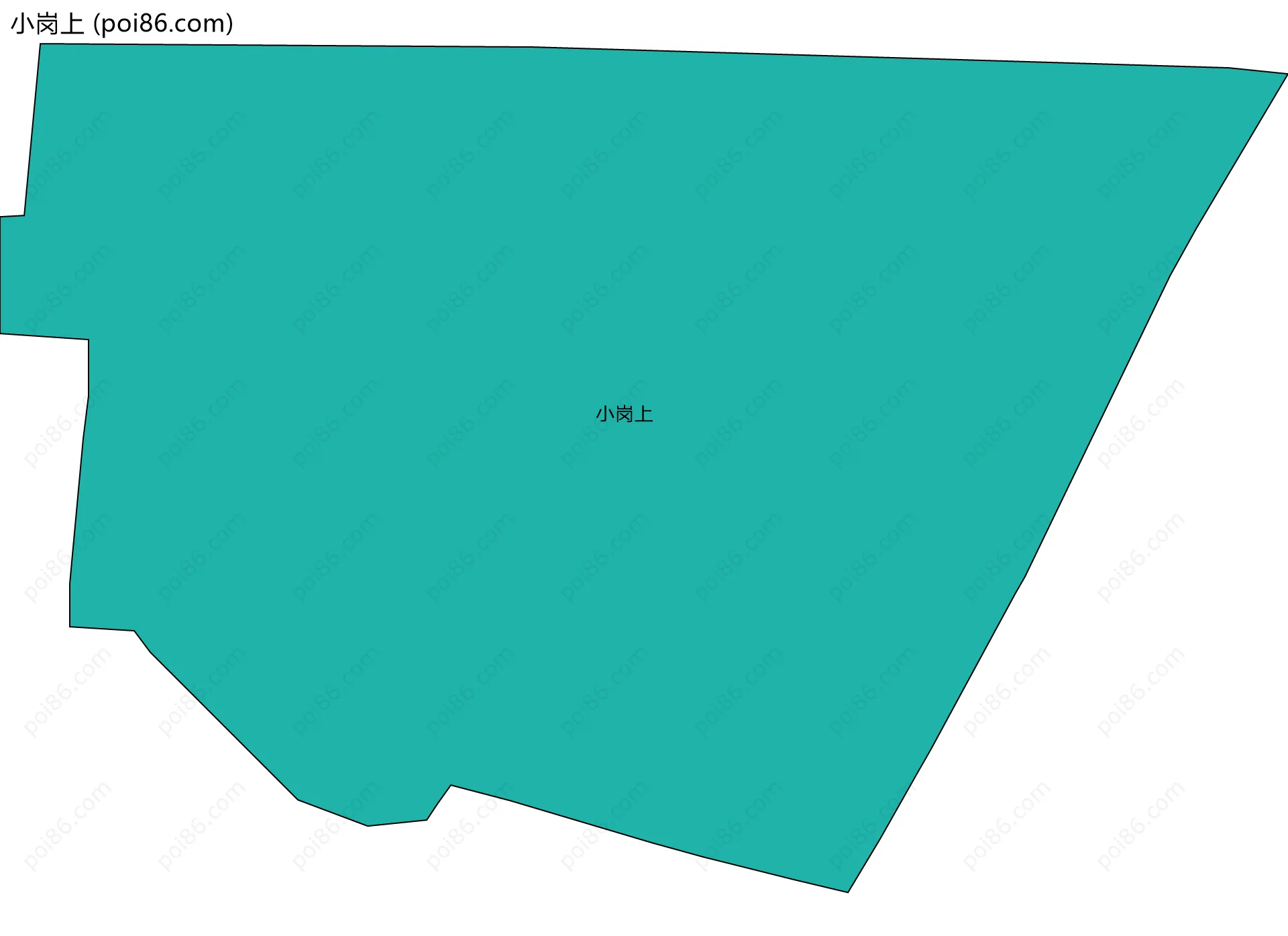 小岗上边界地图