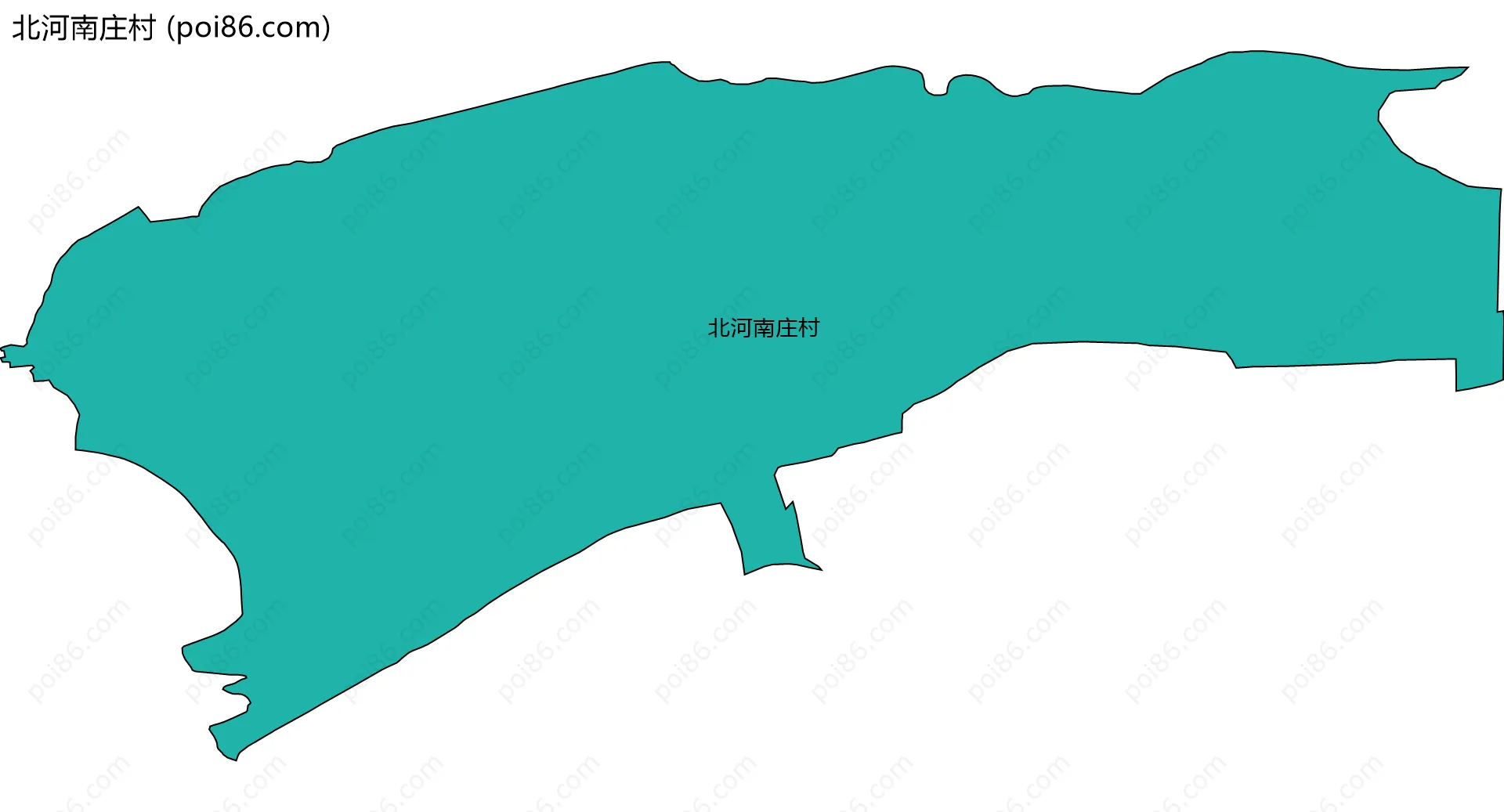北河南庄村边界地图