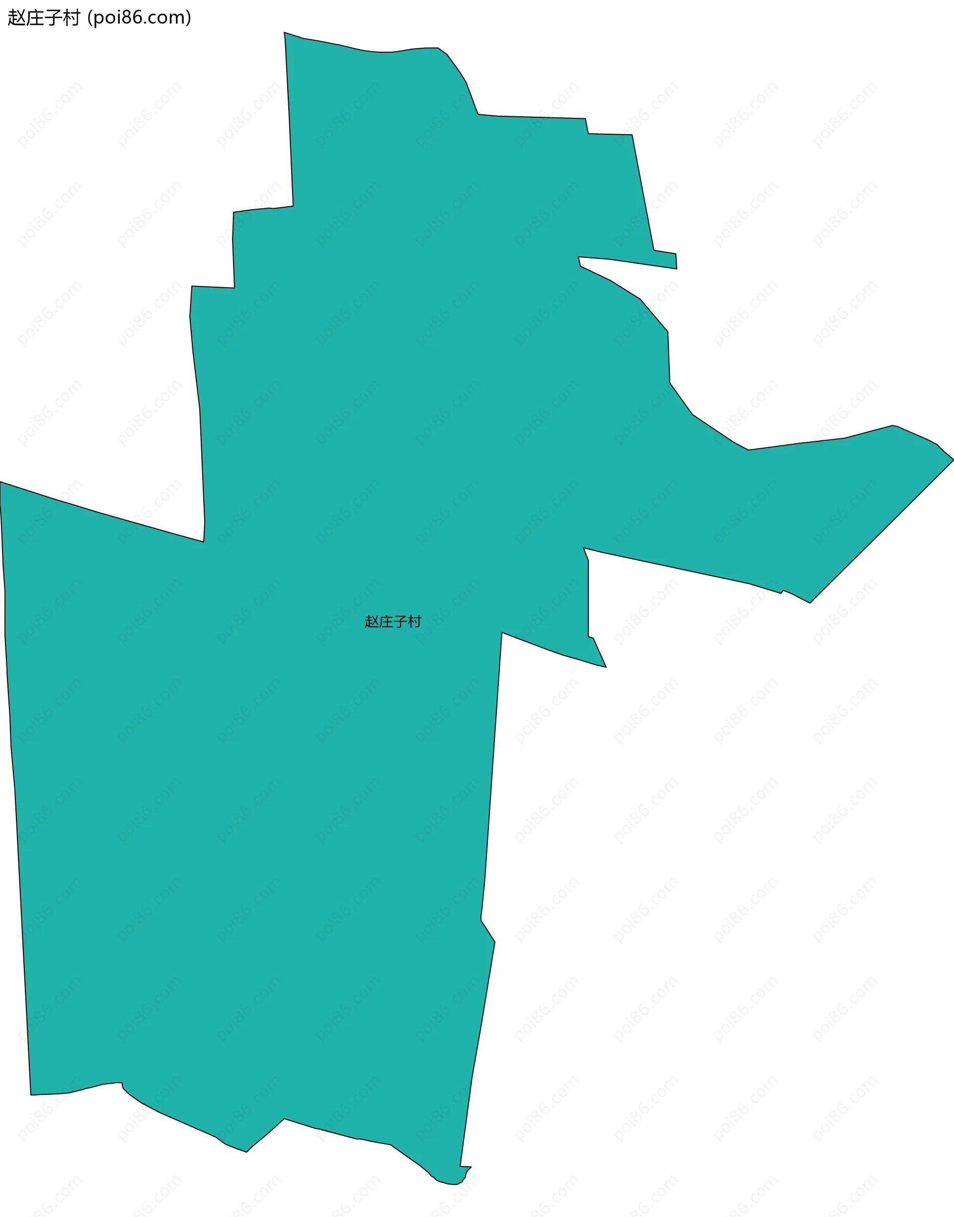 赵庄子村边界地图