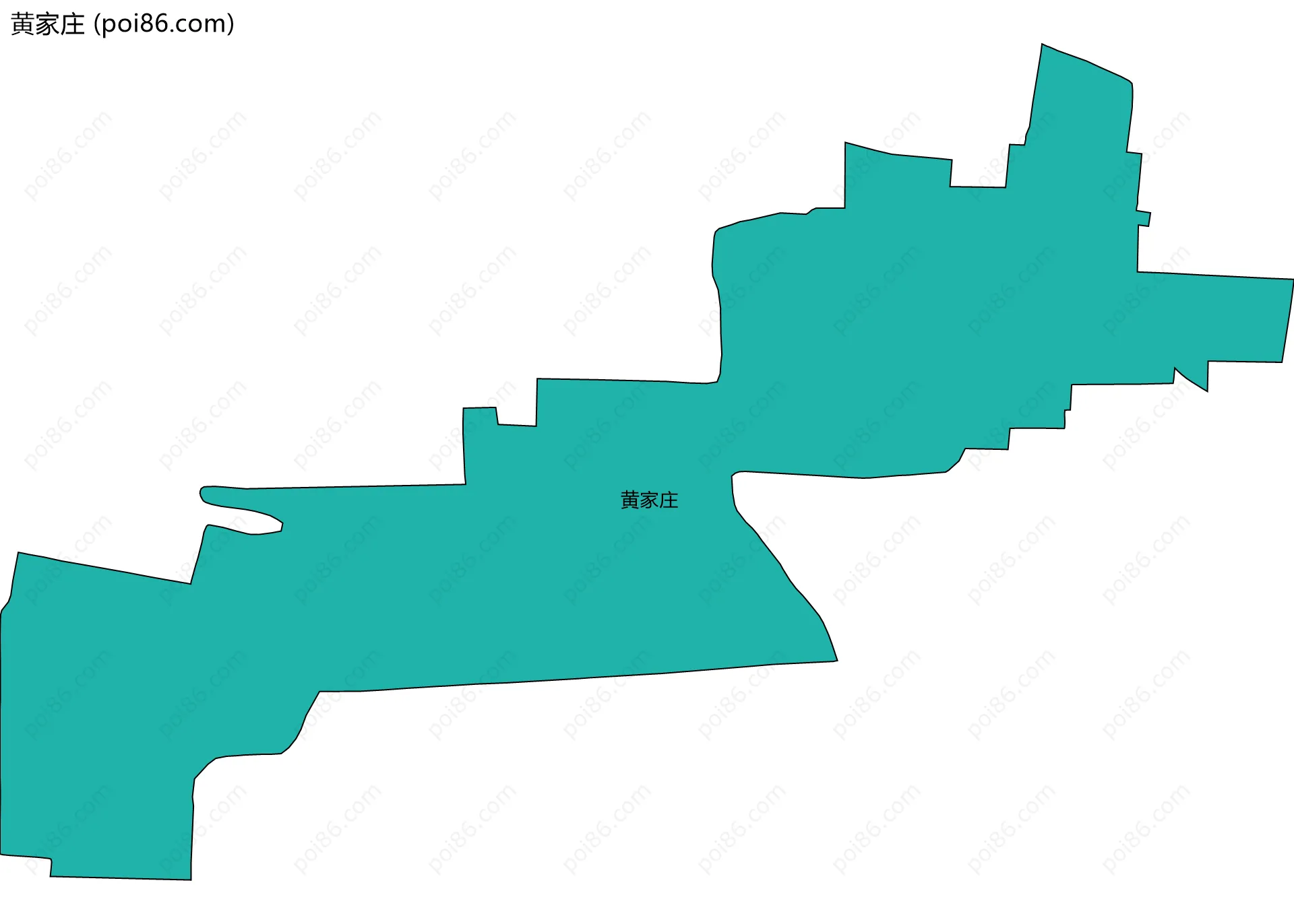 黄家庄边界地图