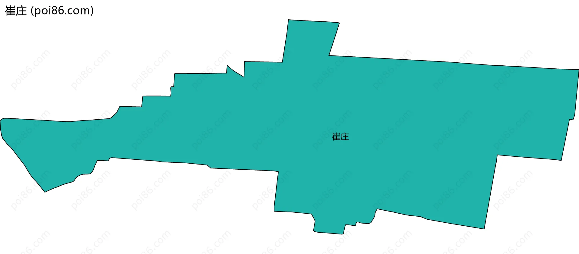 崔庄边界地图