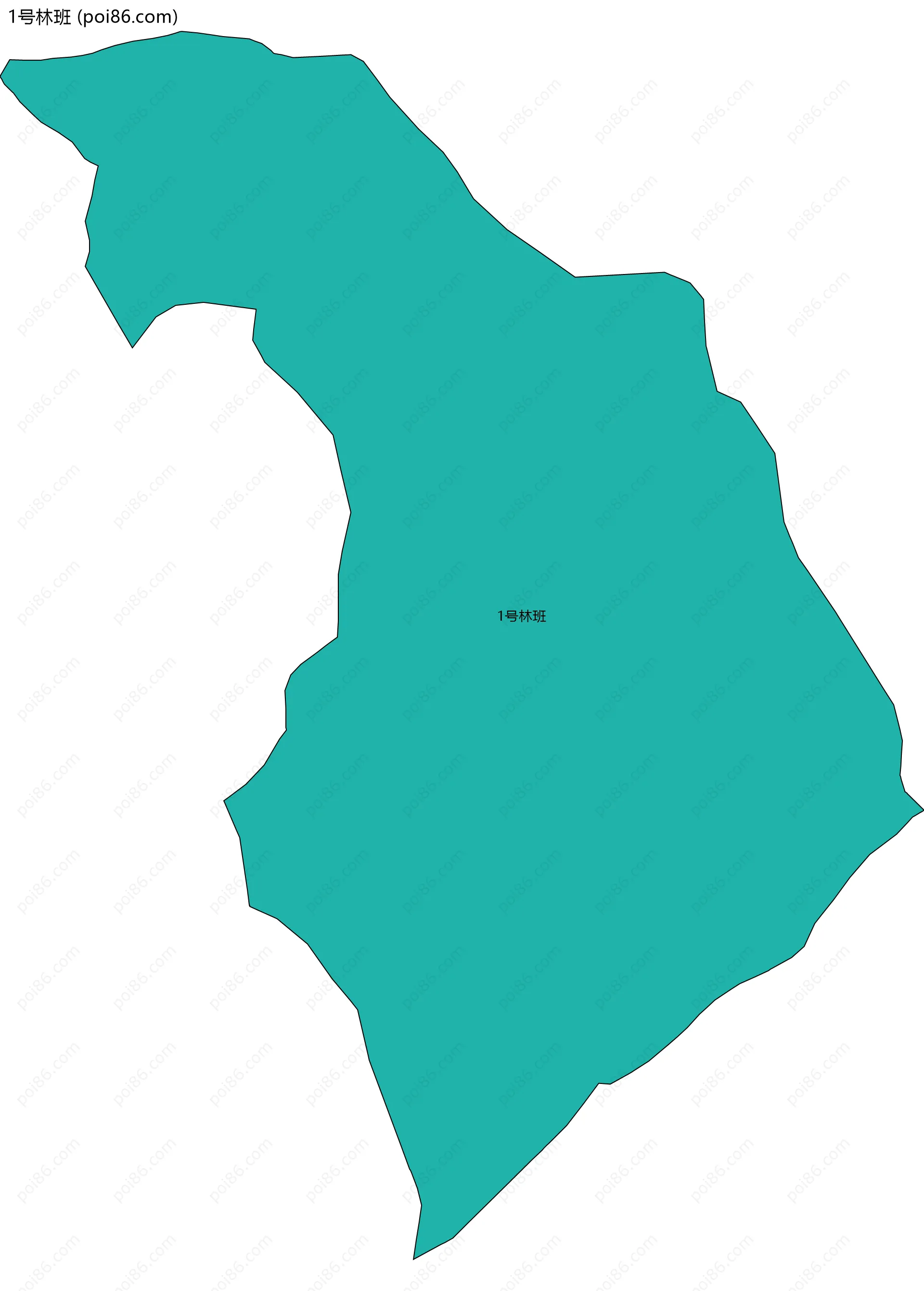 1号林班边界地图