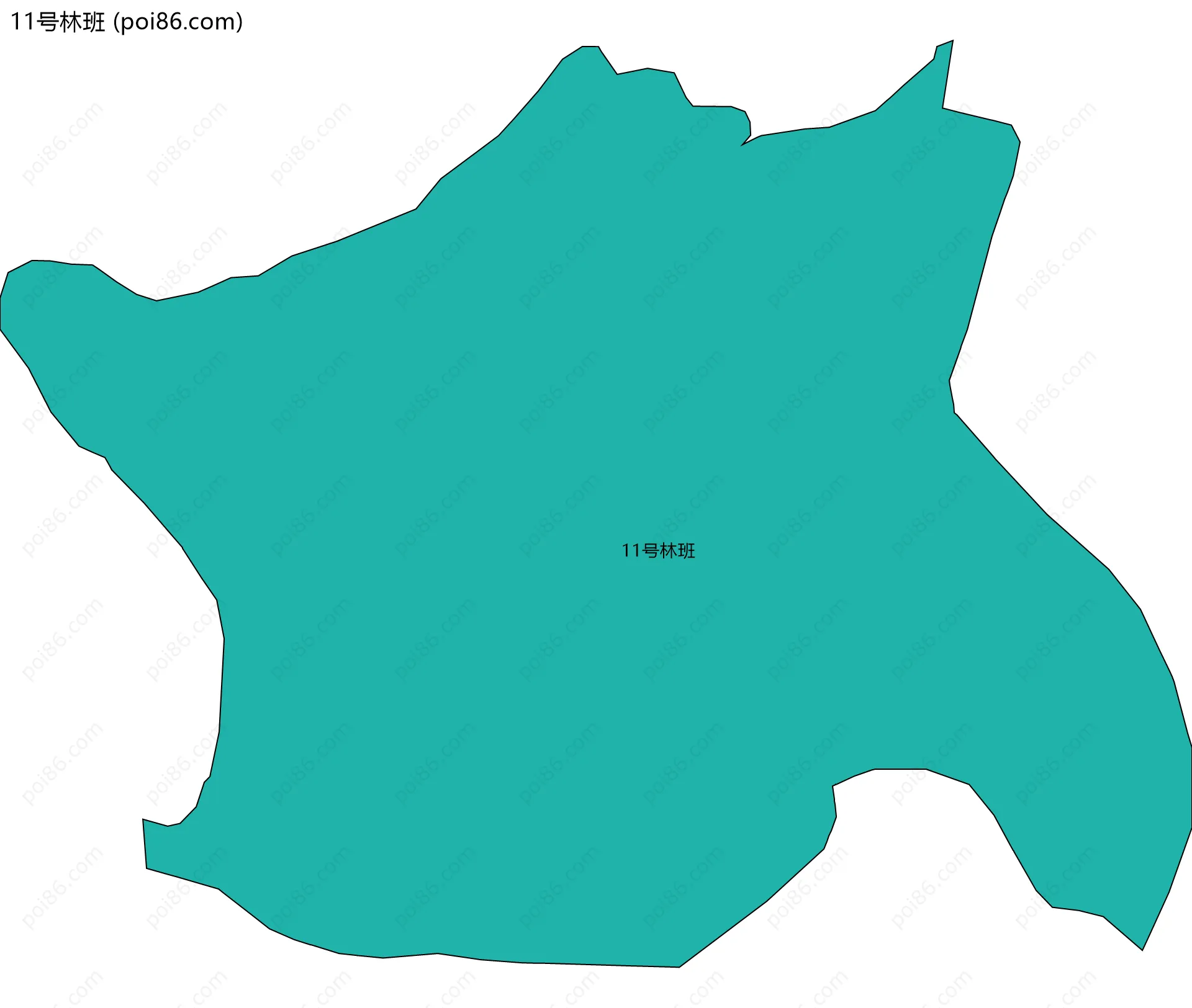 11号林班边界地图