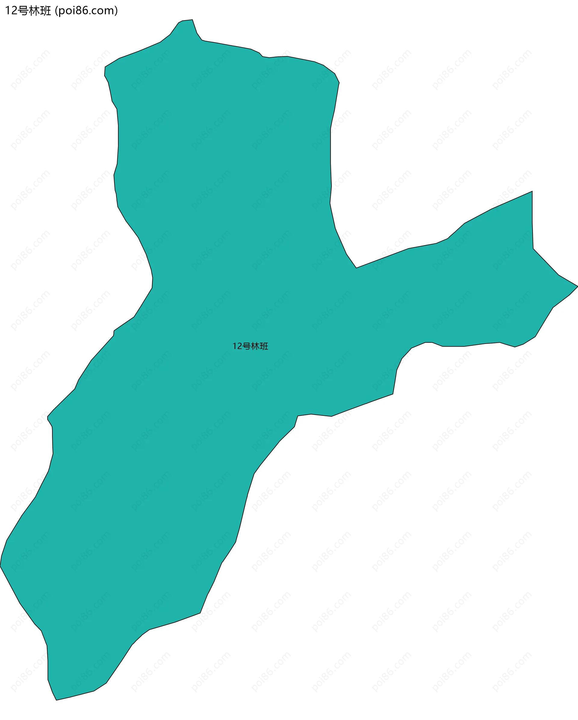 12号林班边界地图