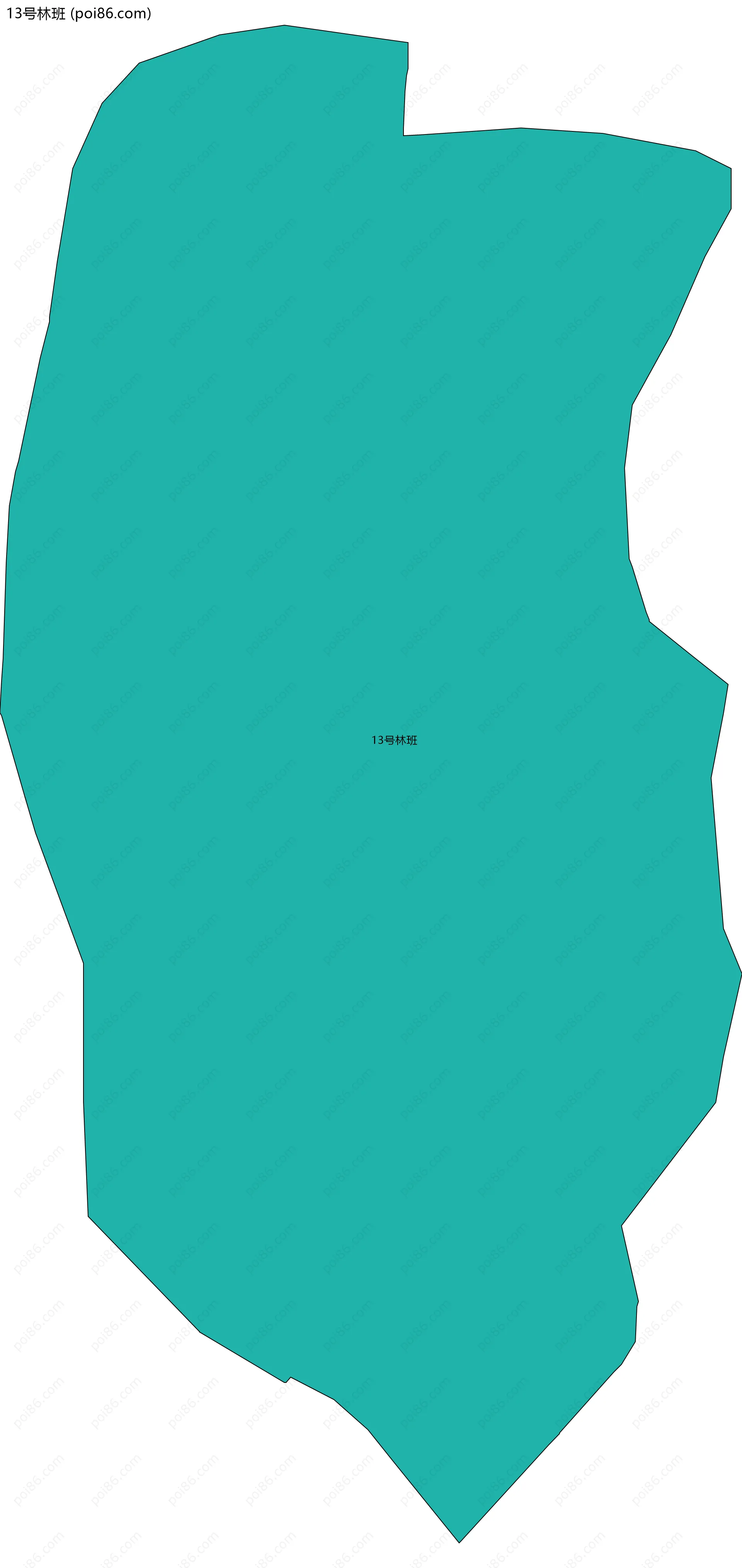 13号林班边界地图