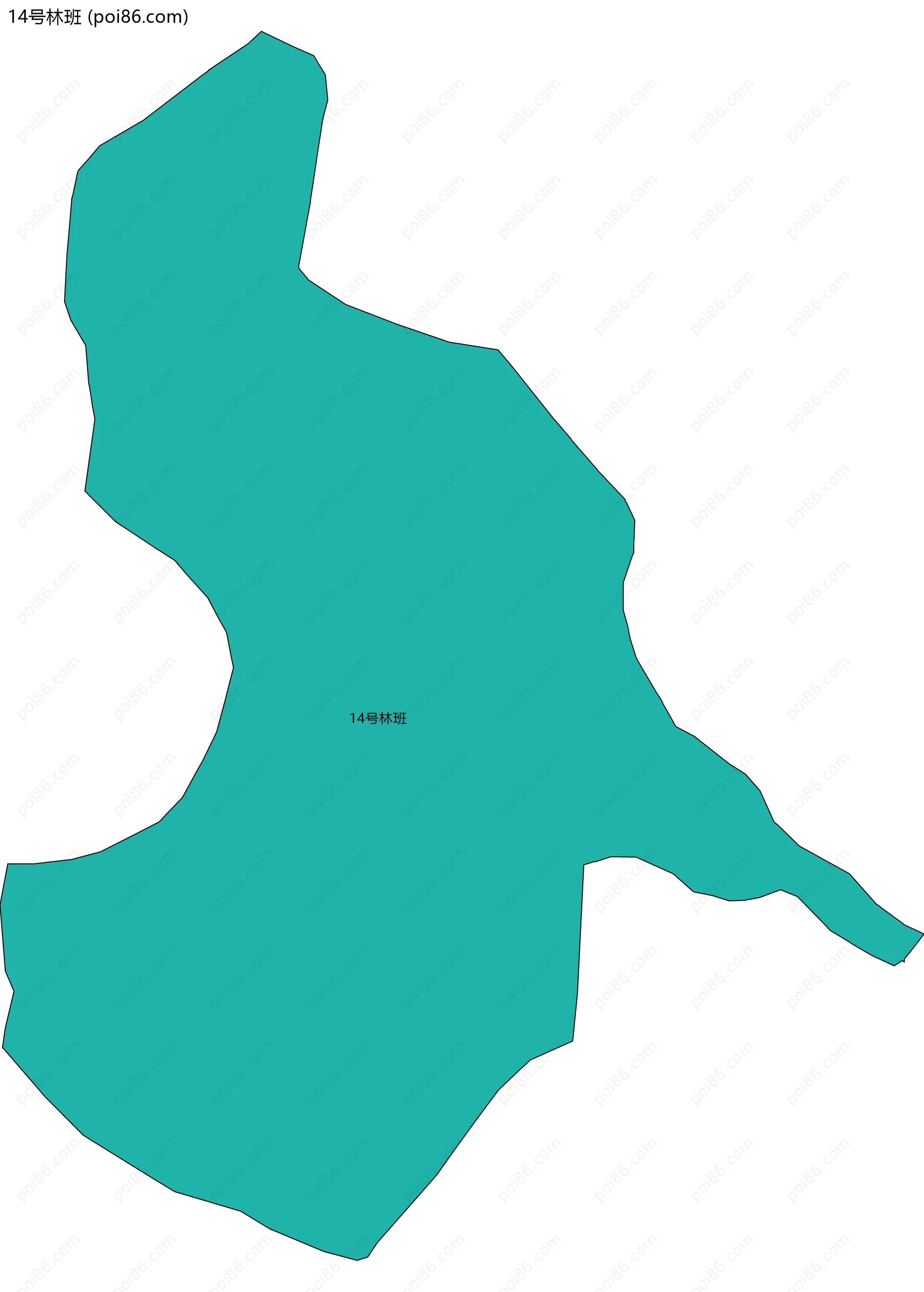 14号林班边界地图