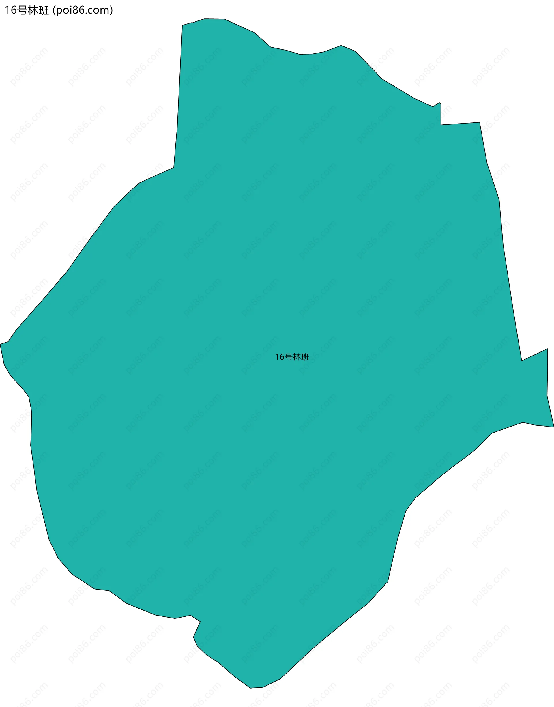 16号林班边界地图