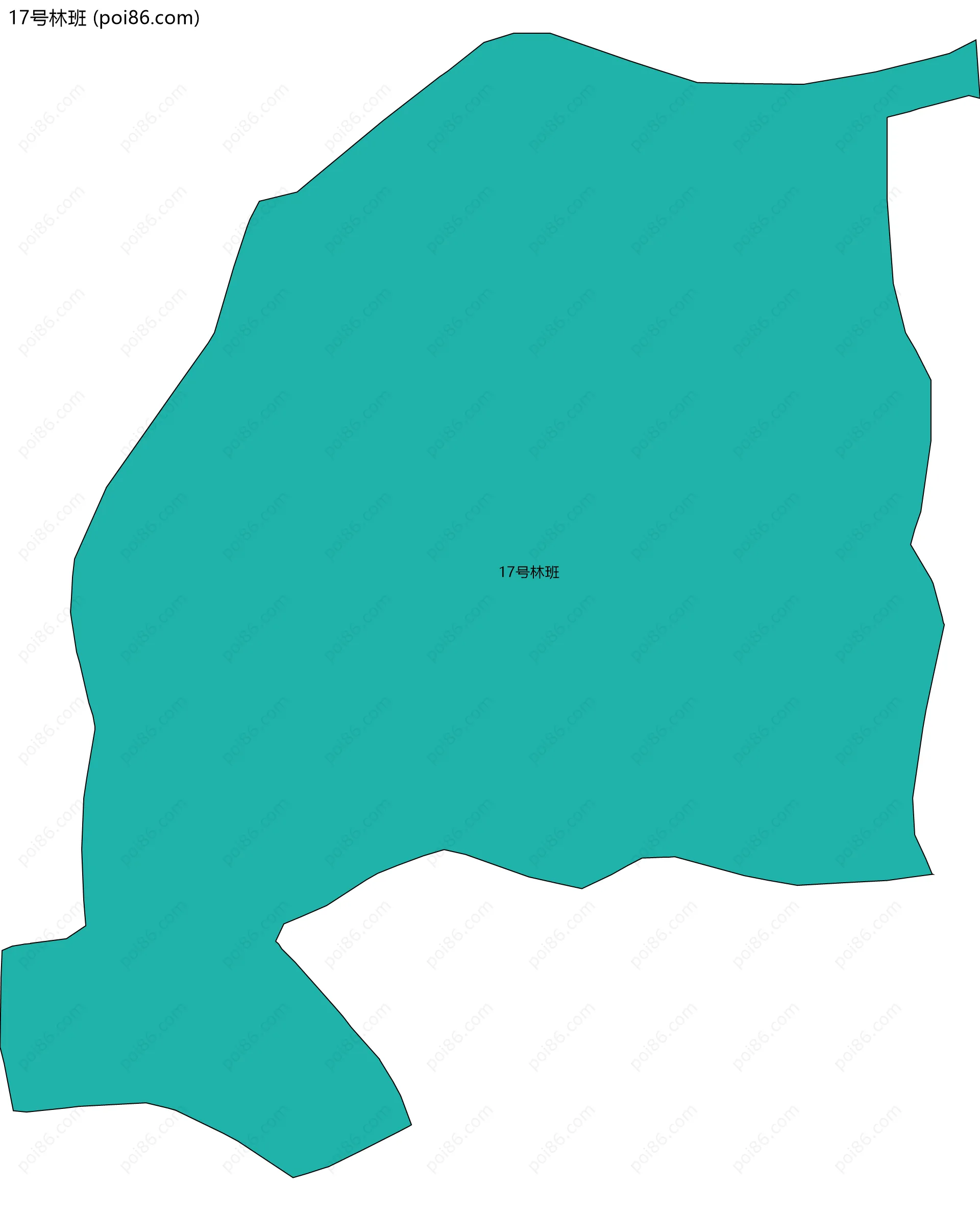 17号林班边界地图