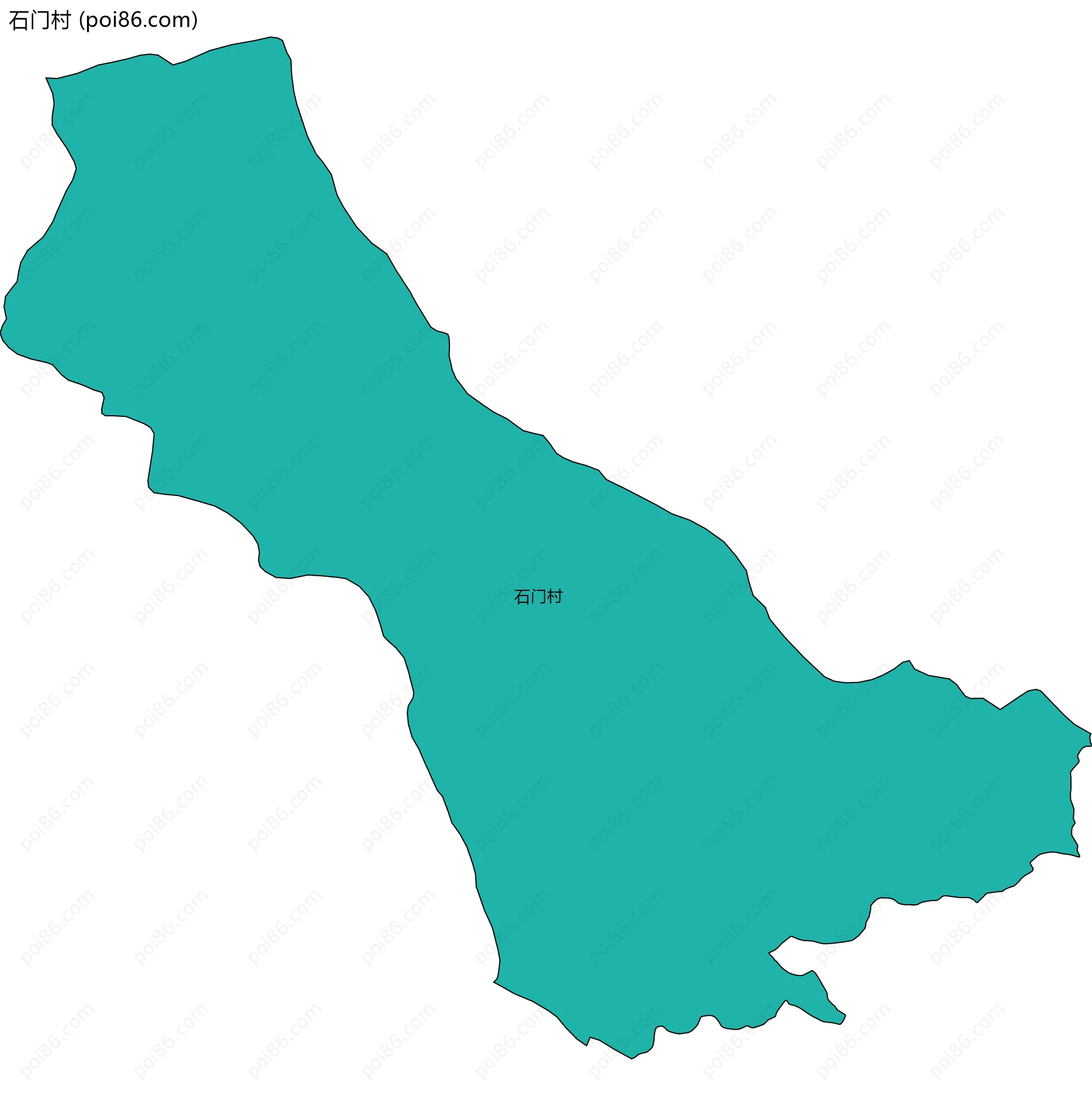 石门村边界地图