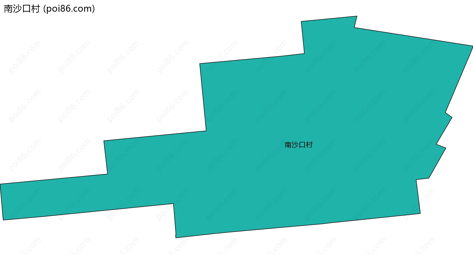 南沙口村边界地图