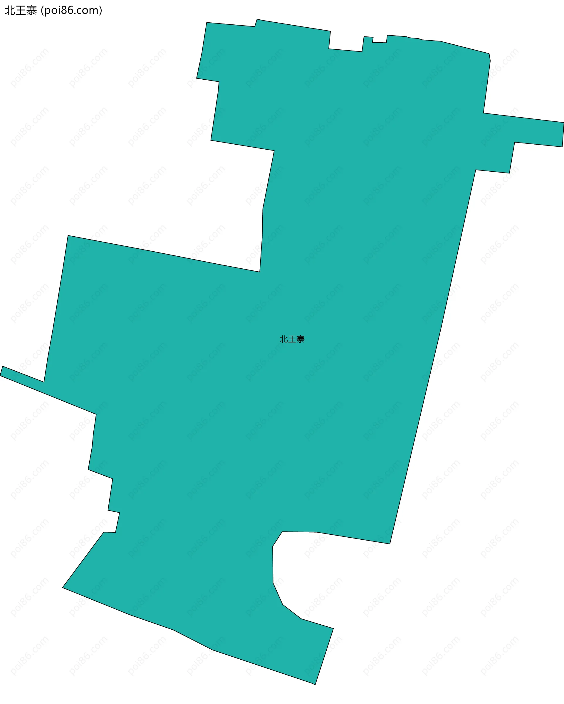 北王寨边界地图