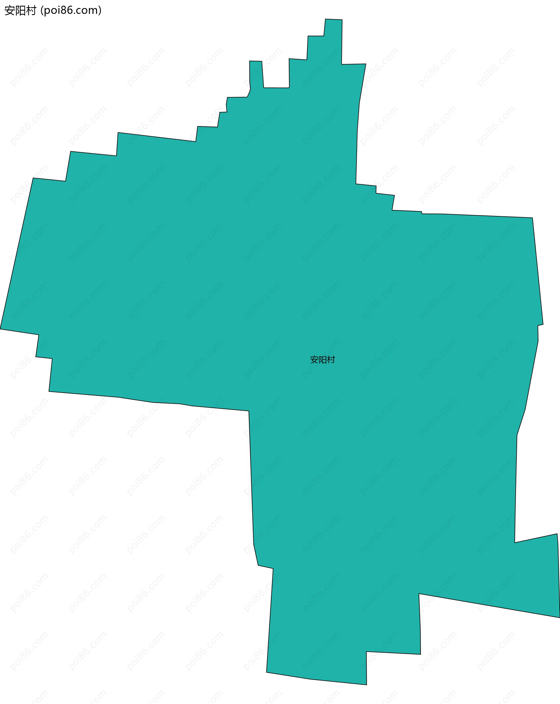 安阳村边界地图