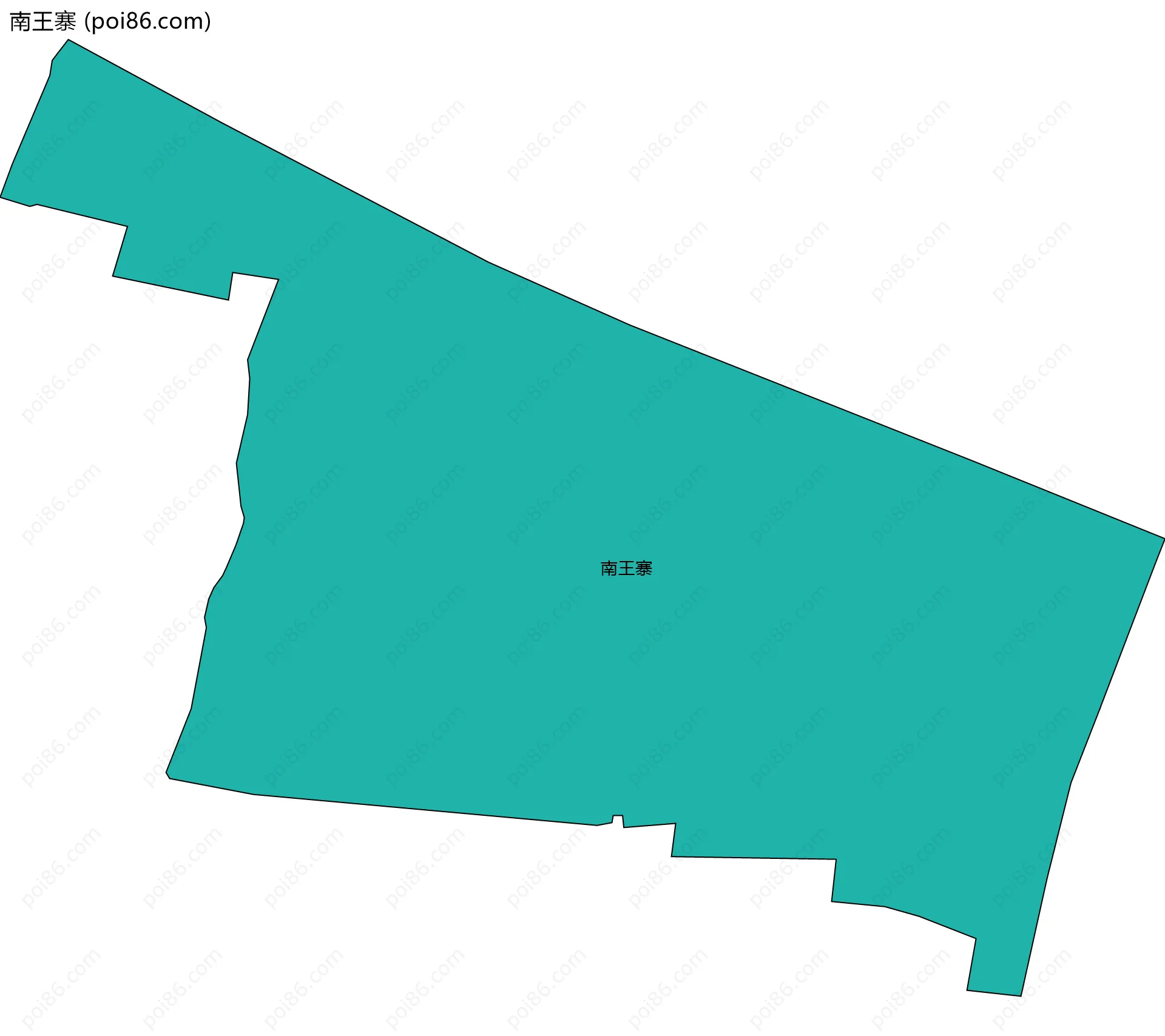 南王寨边界地图