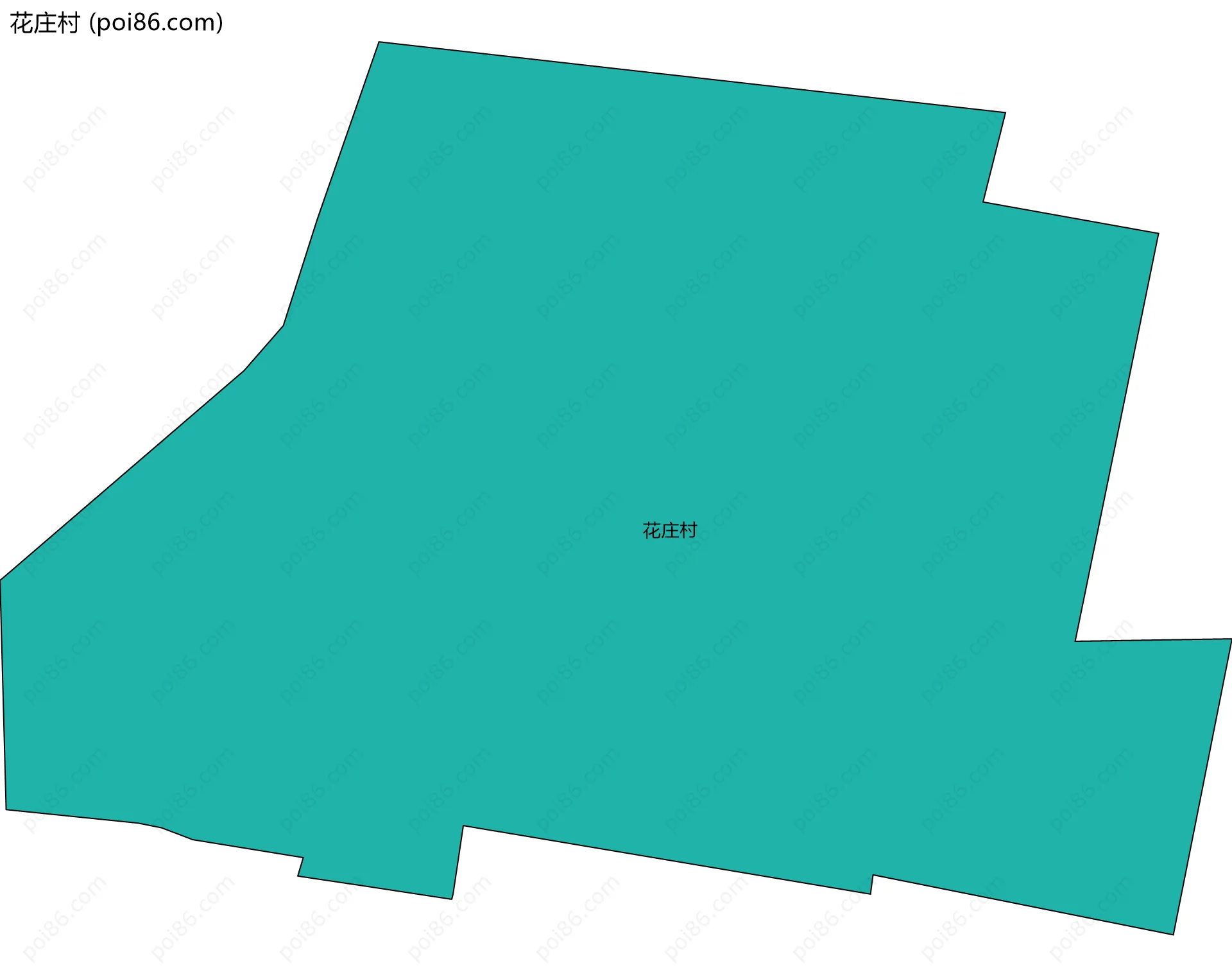 花庄村边界地图