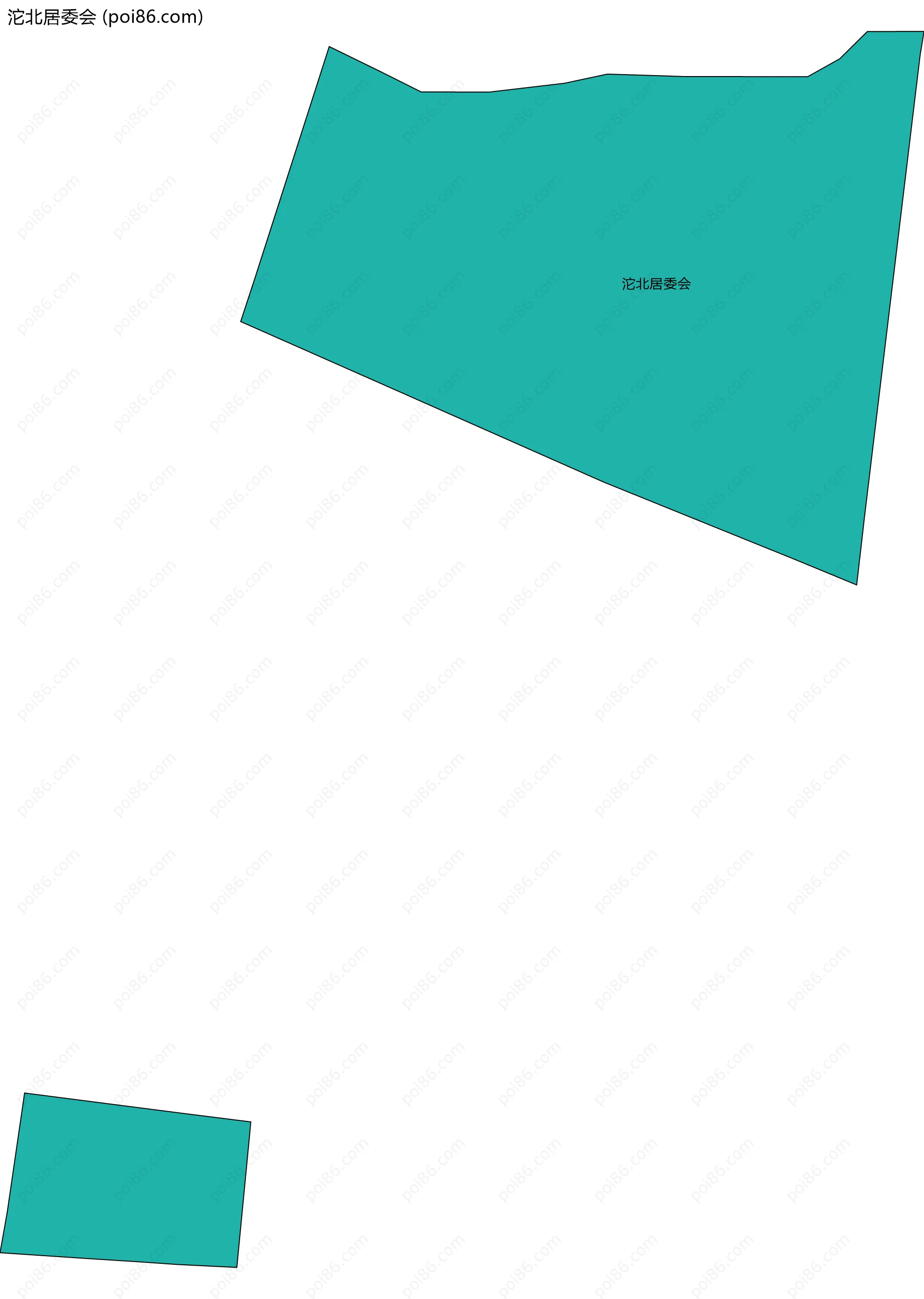 沱北居委会边界地图